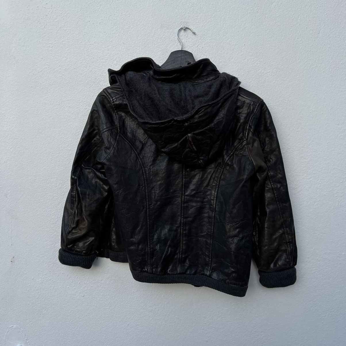Japanese Brand VINTAGE EDITION BIKER PARACHUTE LEATHER JACKET Size US S / EU 44-46 / 1 - 14 Thumbnail