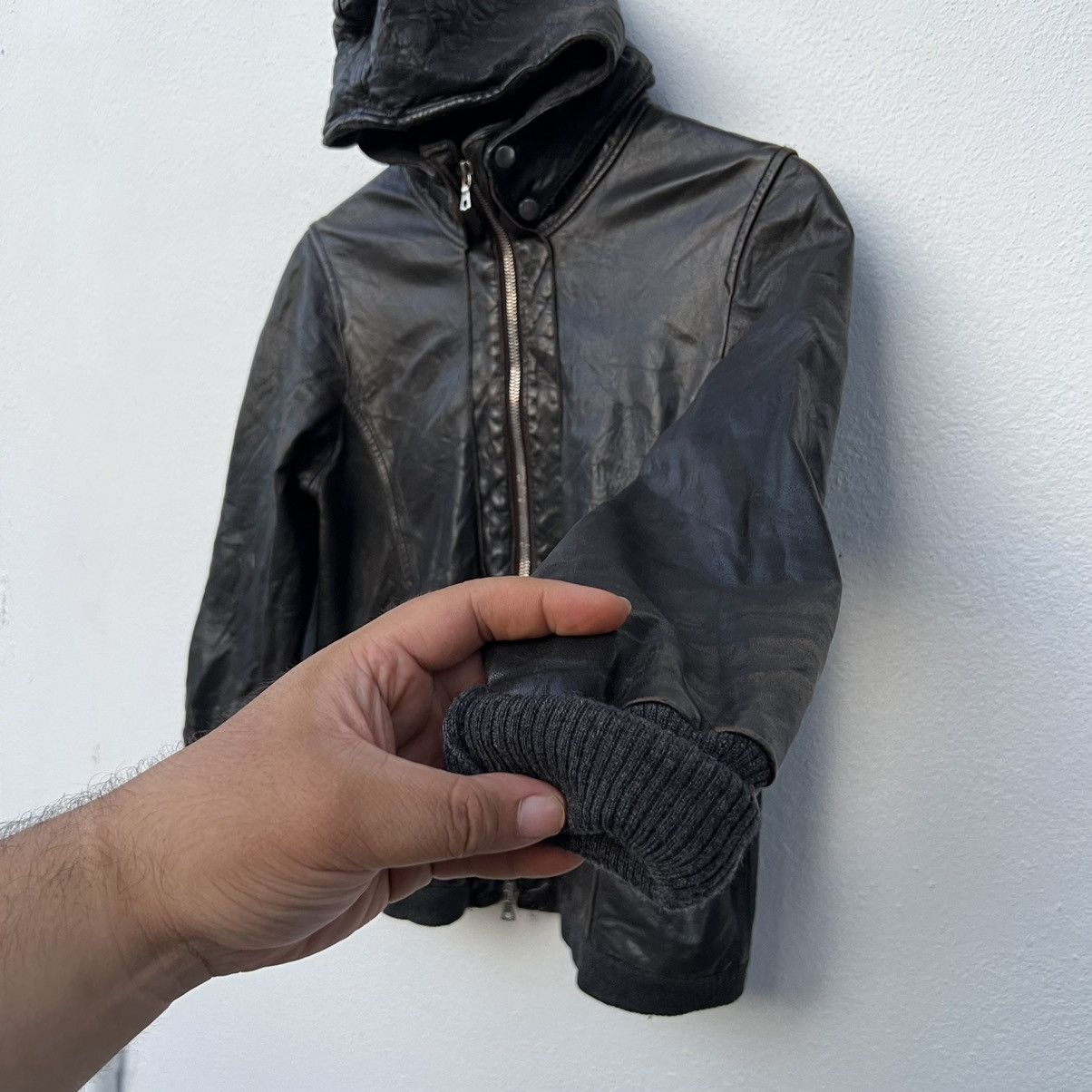 Japanese Brand VINTAGE EDITION BIKER PARACHUTE LEATHER JACKET Size US S / EU 44-46 / 1 - 6 Thumbnail