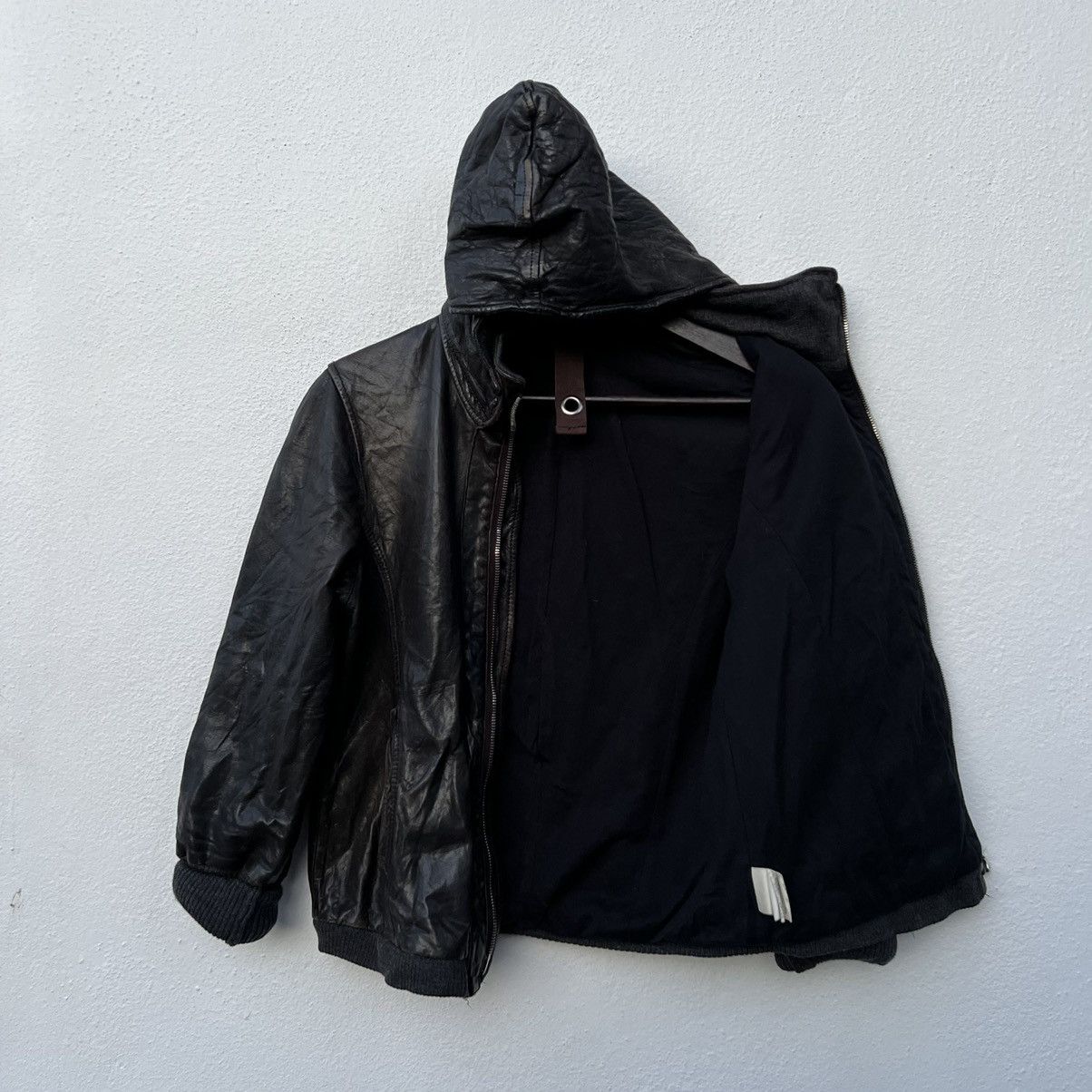 Japanese Brand VINTAGE EDITION BIKER PARACHUTE LEATHER JACKET Size US S / EU 44-46 / 1 - 10 Thumbnail