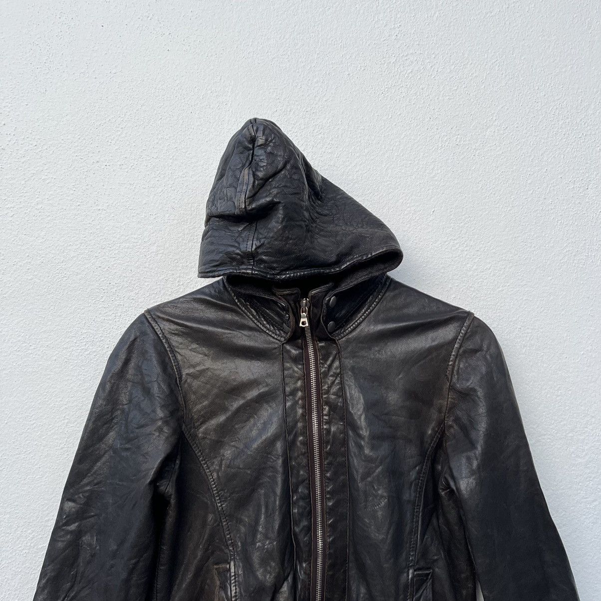 Japanese Brand VINTAGE EDITION BIKER PARACHUTE LEATHER JACKET Size US S / EU 44-46 / 1 - 3 Thumbnail
