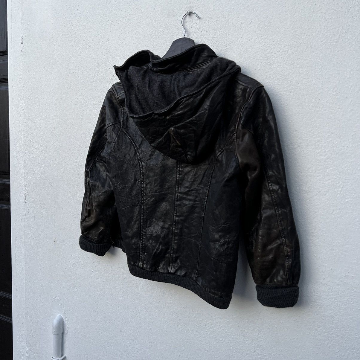 Japanese Brand VINTAGE EDITION BIKER PARACHUTE LEATHER JACKET Size US S / EU 44-46 / 1 - 15 Thumbnail