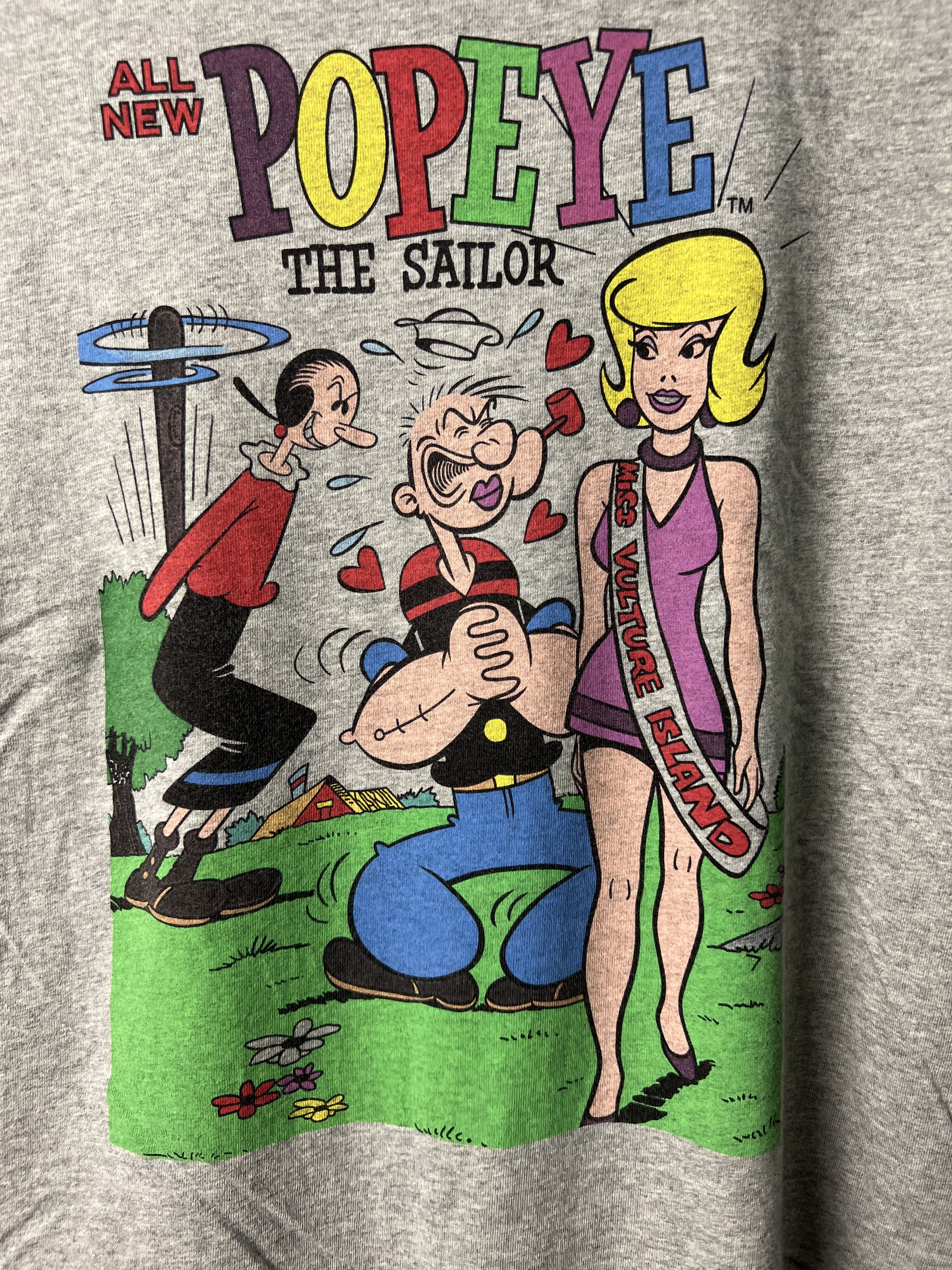 Cartoon Network 🔥Uniqlo Popeye The Sailorman Long Sleeve Tees Size US M / EU 48-50 / 2 - 6 Thumbnail