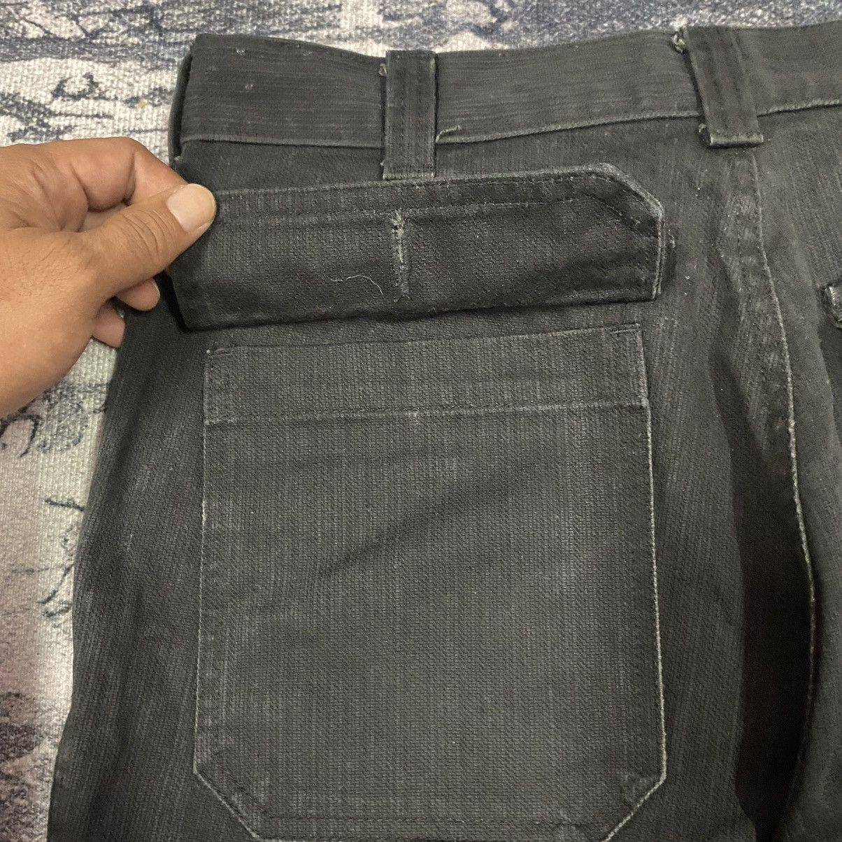 Blue Blue Japan × Japanese Brand Vintage Japanese Blue Label Black Baker Pants Size US 30 / EU 46 - 10 Thumbnail