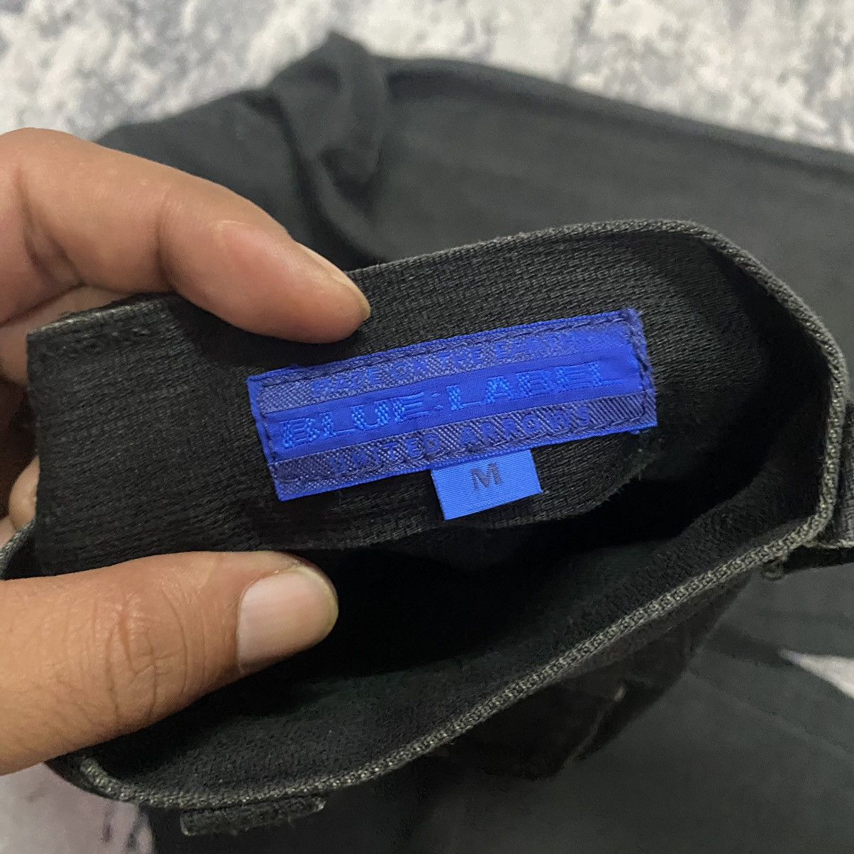 Blue Blue Japan × Japanese Brand Vintage Japanese Blue Label Black Baker Pants Size US 30 / EU 46 - 5 Thumbnail