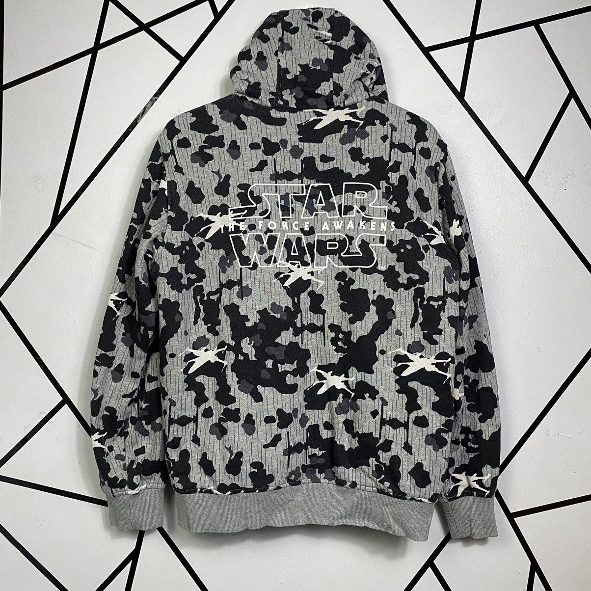 Japanese Brand × Star Wars Vintage Japanese Uniqlo Starwar Sherpa Zipper Hoodies Size US L / EU 52-54 / 3 - 3 Thumbnail