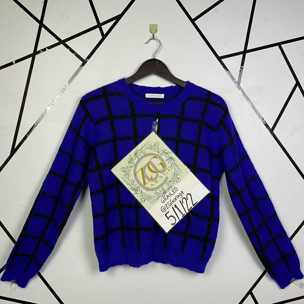 Aran Isles Knitwear × Japanese Brand × Vintage OFFER🔥Vintage Plaid Knitwear Jumper Sweater Size M / US 6-8 / IT 42-44 - 11 Thumbnail