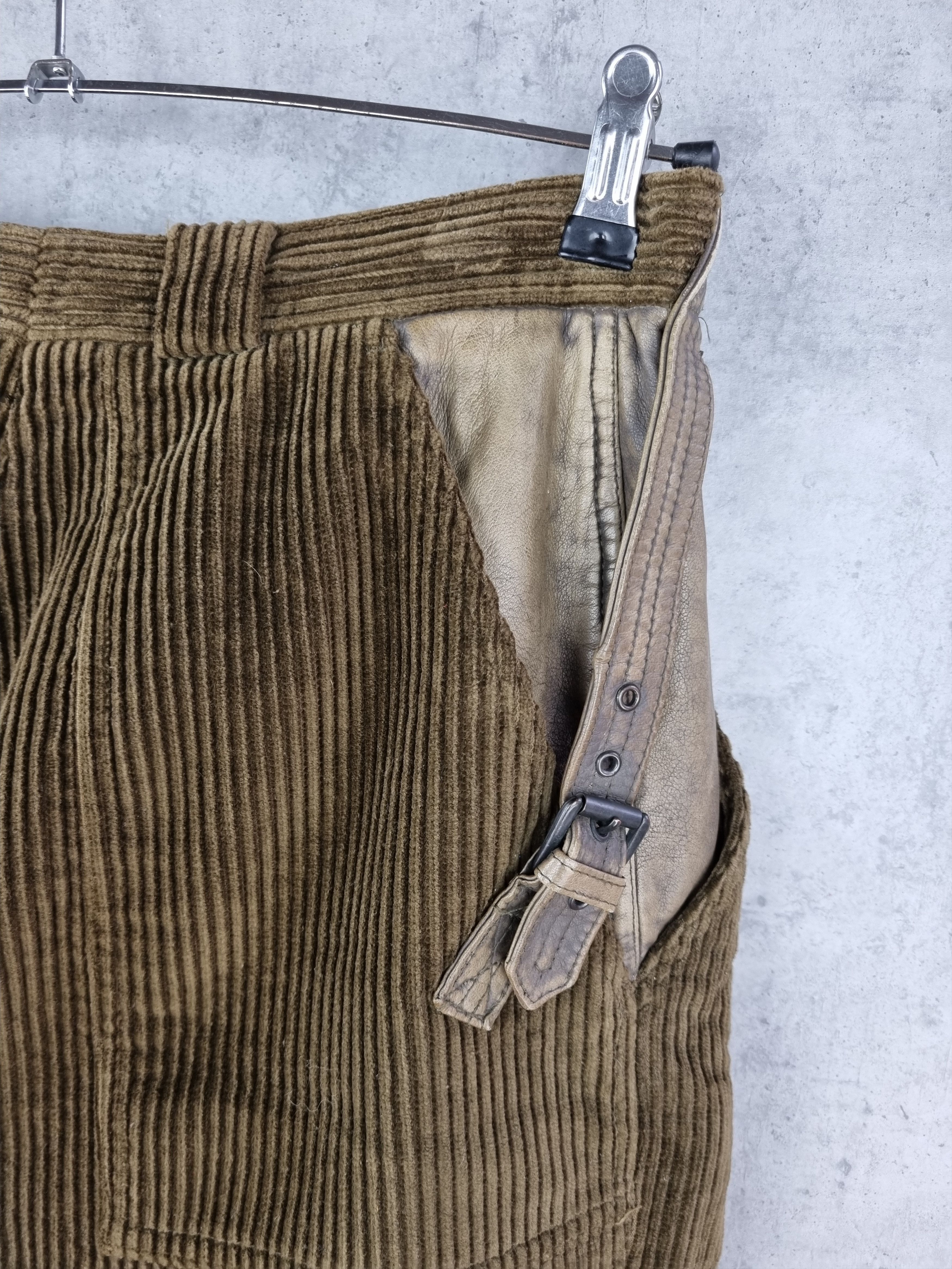 GF Ferre × Gianfranco Ferre 80s Gianfranco Ferre Leather Pockets Corduroy Vintage Pant Size US 32 / EU 48 - 12 Thumbnail