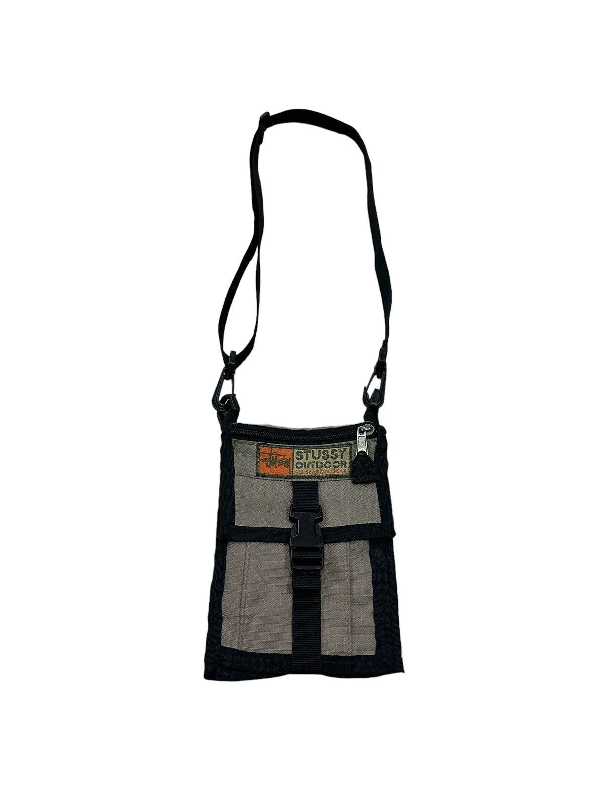 Stussy Outdoor All Season Gear Mini Crossbody Bag in White, Men's