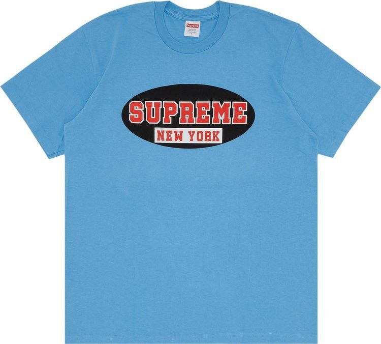 image of Supreme New York Tee in Blue, Men's (Size 2XL)