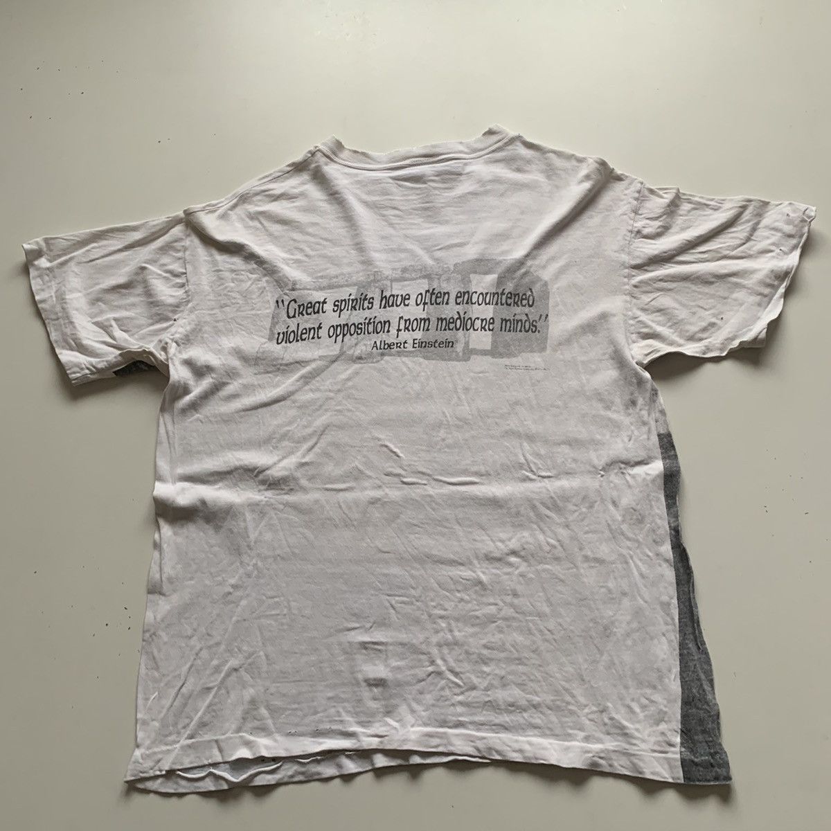 Vintage Vintage 1990s Einstein AOP Science Art Graphic T Shirt Large Size US L / EU 52-54 / 3 - 3 Thumbnail