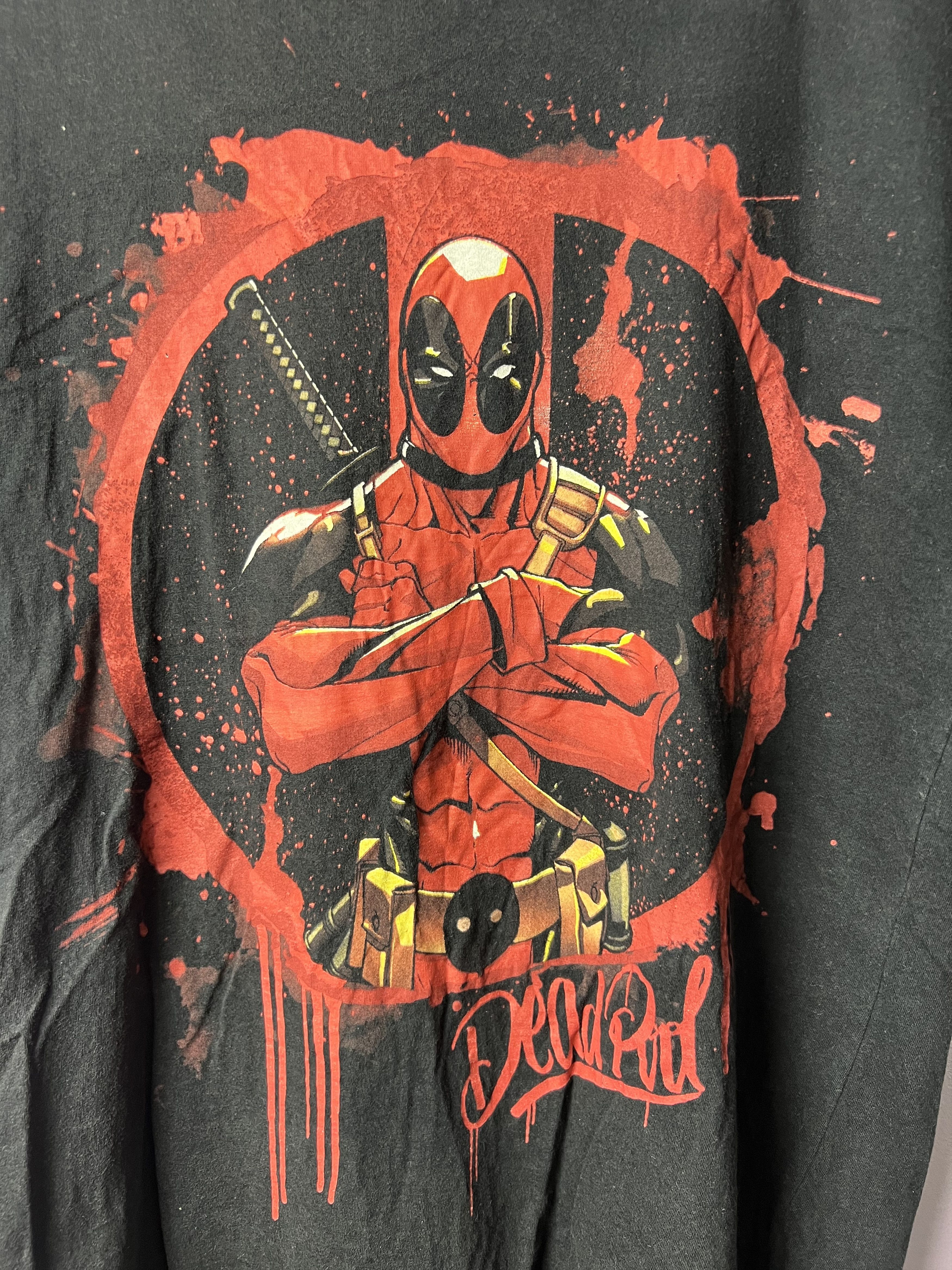 Marvel Comics 🔥Big Printed Marvel Deadpool Tees Size US M / EU 48-50 / 2 - 5 Thumbnail