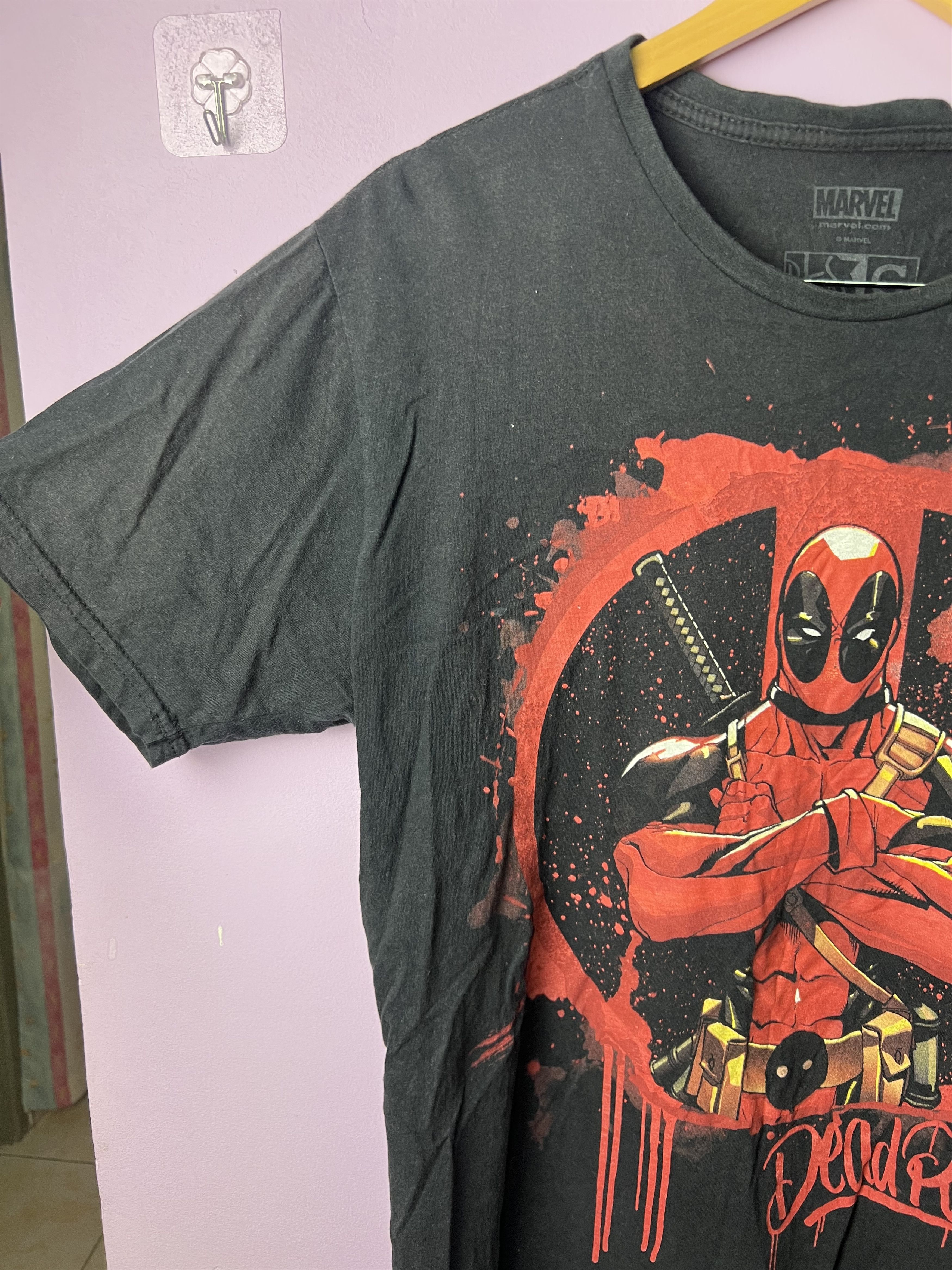 Marvel Comics 🔥Big Printed Marvel Deadpool Tees Size US M / EU 48-50 / 2 - 9 Thumbnail