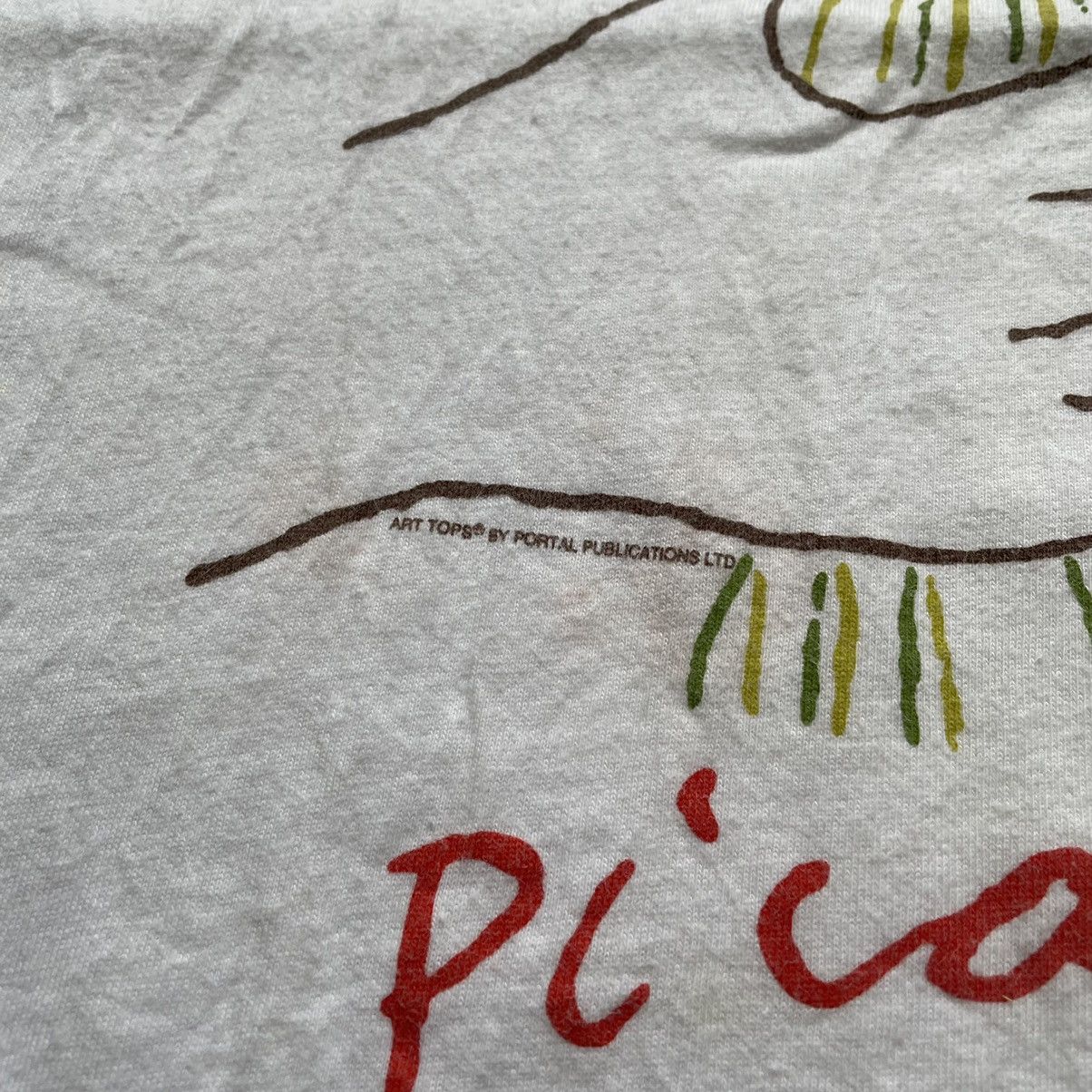 Vintage Vintage 90s Picasso bouquet of peace art t shirt made in usa Size US L / EU 52-54 / 3 - 3 Thumbnail