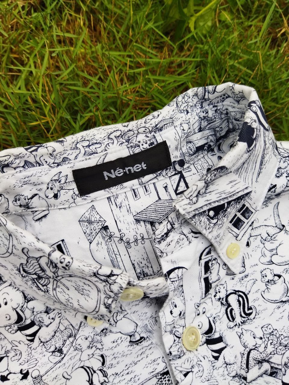 Issey Miyake Vintage Ne-Net Issey Miyake Overprint Shirt Size XS / US 0-2 / IT 36-38 - 4 Thumbnail