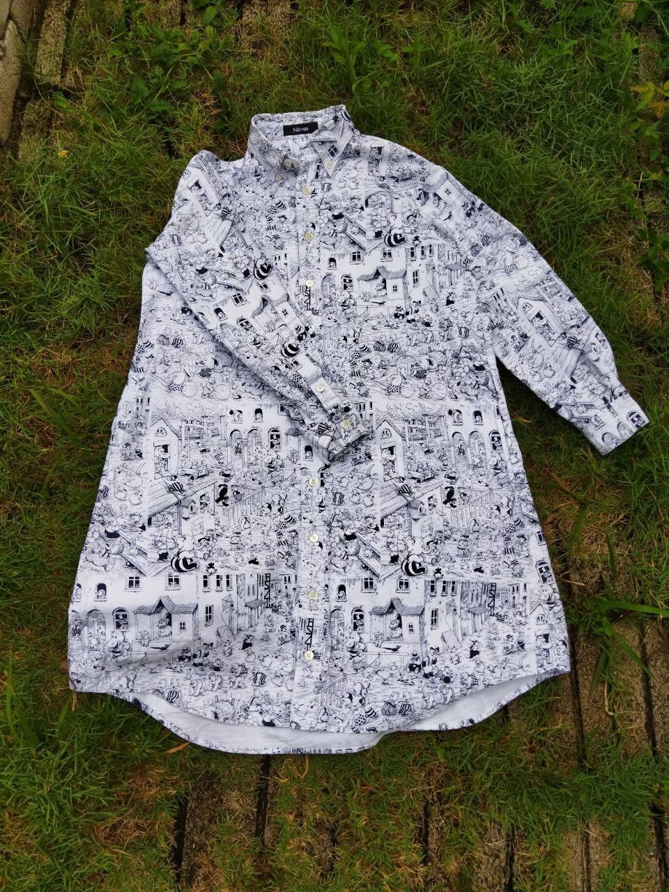 Issey Miyake Vintage Ne-Net Issey Miyake Overprint Shirt Size XS / US 0-2 / IT 36-38 - 1 Thumbnail