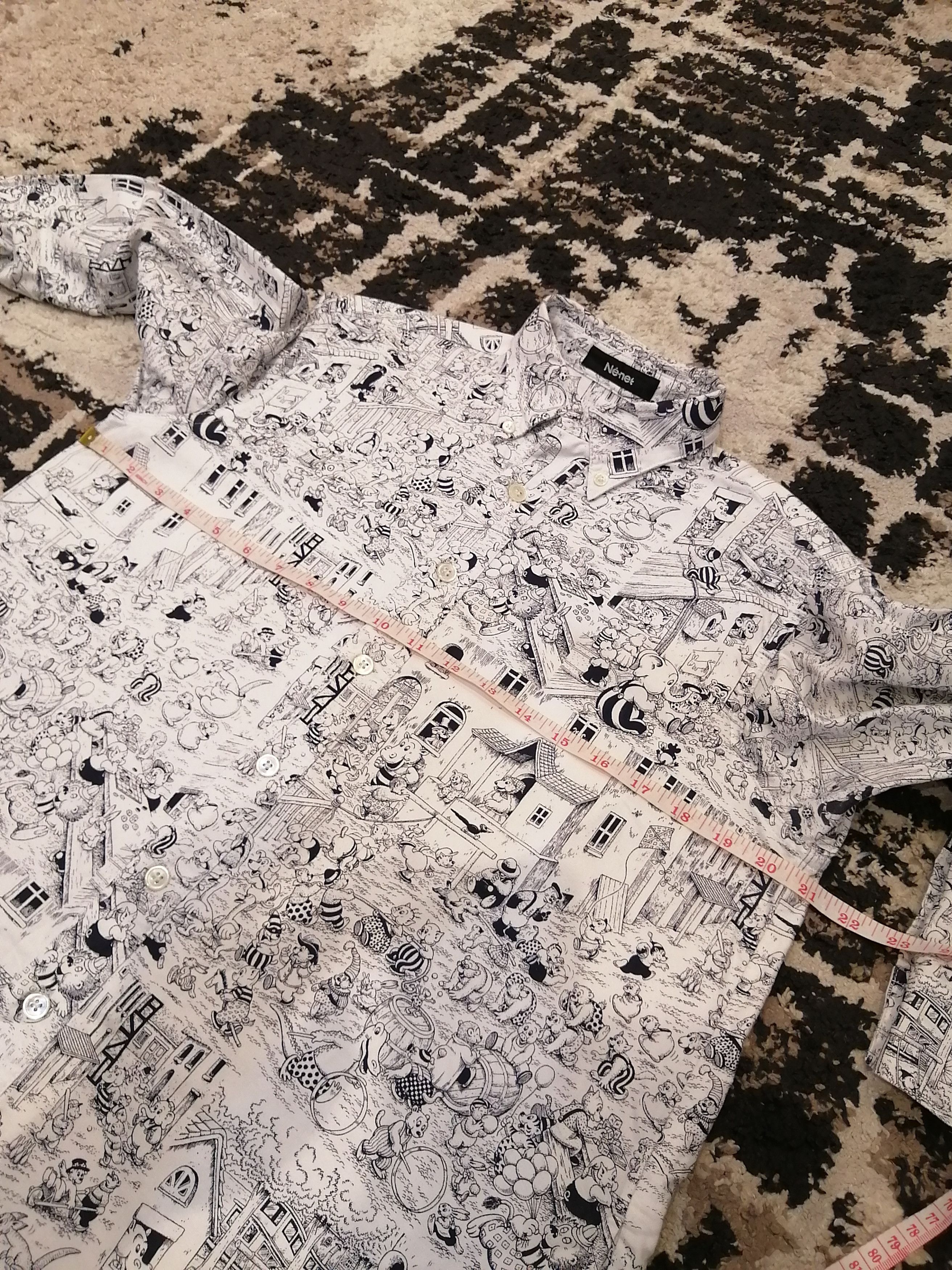 Issey Miyake Vintage Ne-Net Issey Miyake Overprint Shirt Size XS / US 0-2 / IT 36-38 - 12 Thumbnail