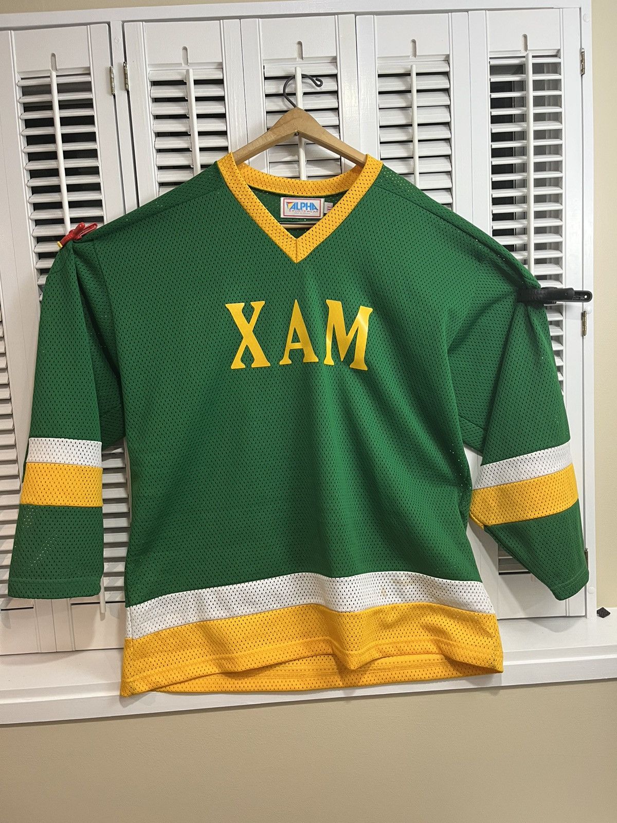 Vintage Vintage 90s College Fraternal Hockey Jersey Size US XL / EU 56 / 4 - 1 Thumbnail