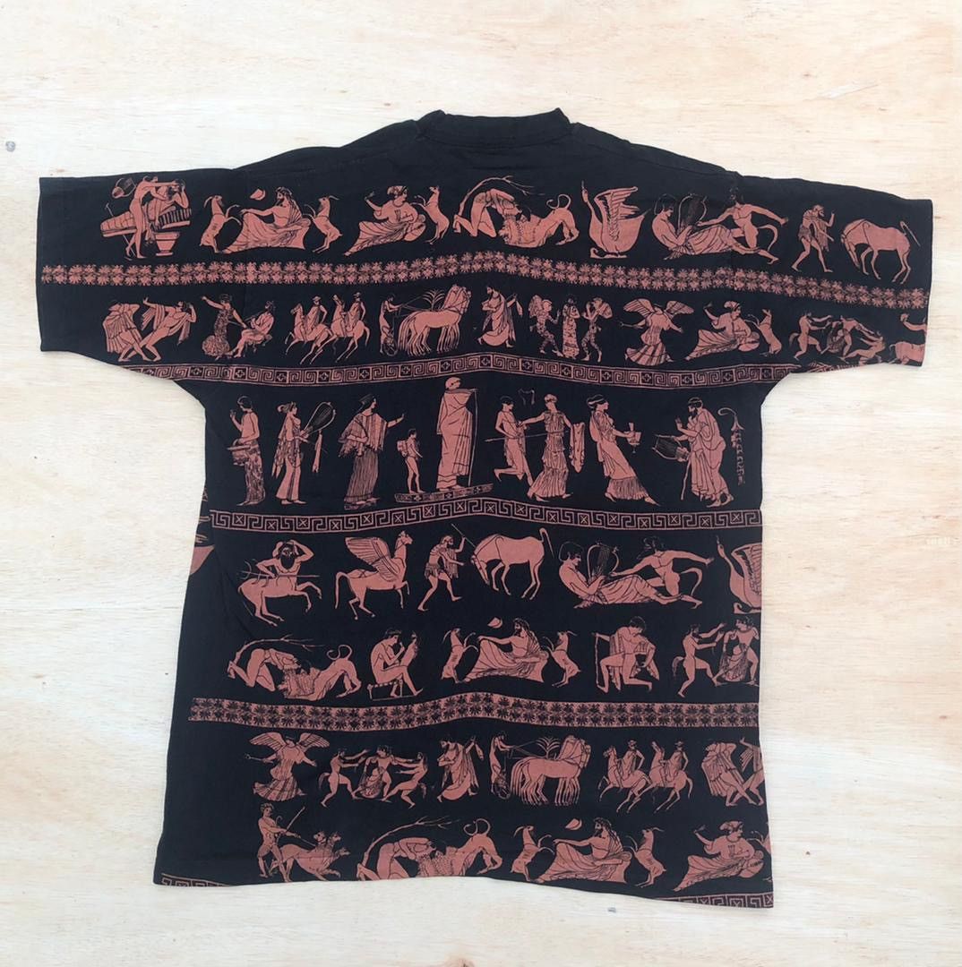 Fruit Of The Loom × Vintage Vintage Habitat Ancient Greek fullprint tee Size US XXL / EU 58 / 5 - 3 Thumbnail