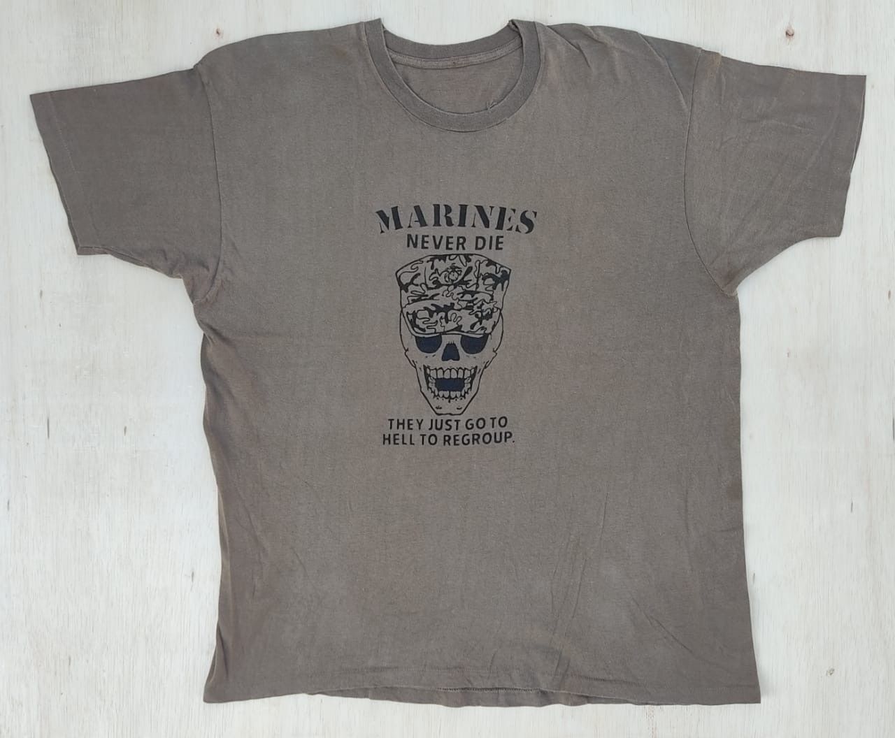 Vintage vintage tee us marine C4 Size US L / EU 52-54 / 3 - 1 Thumbnail
