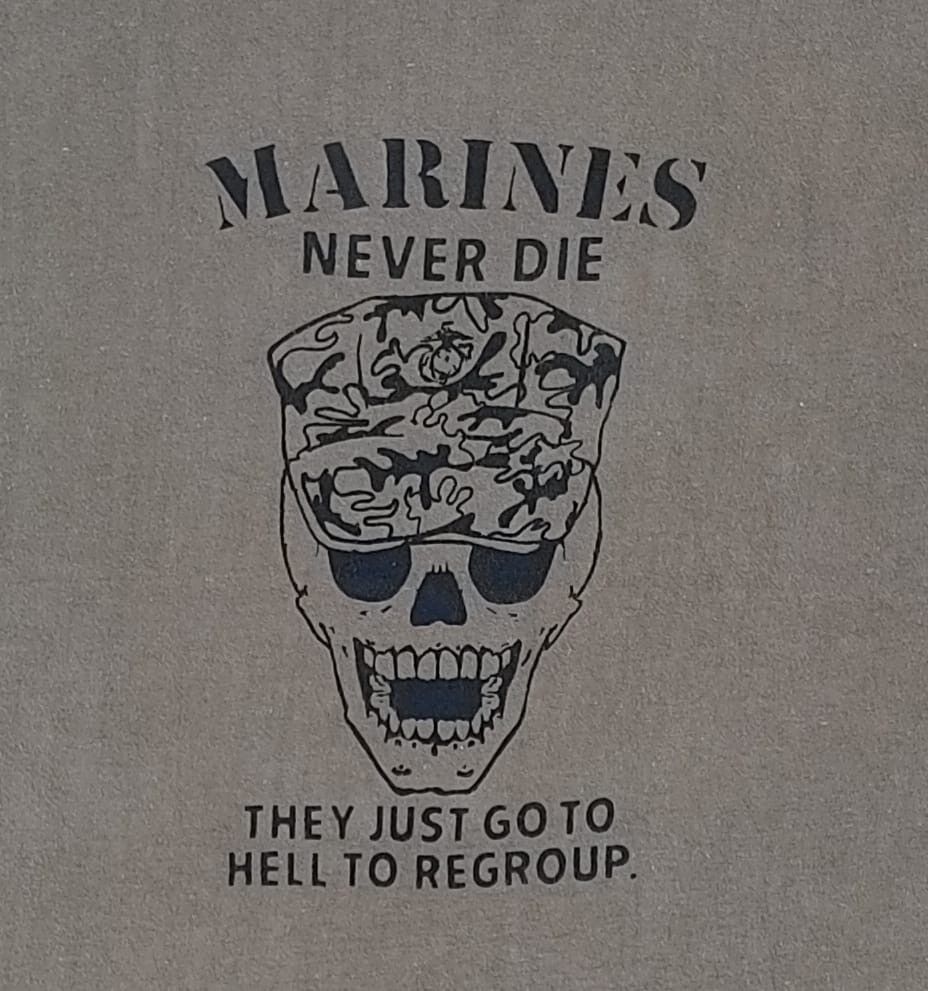 Vintage vintage tee us marine C4 Size US L / EU 52-54 / 3 - 2 Thumbnail