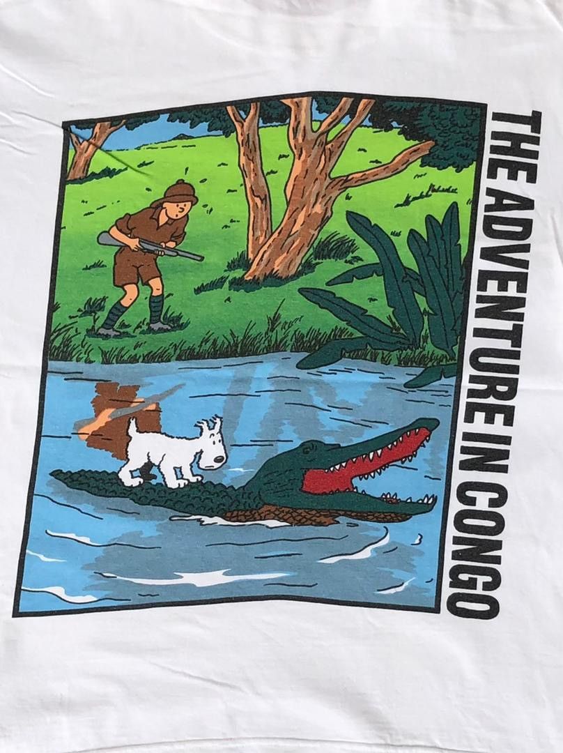Vintage vintage tee shark attack B13 Size US L / EU 52-54 / 3 - 2 Thumbnail