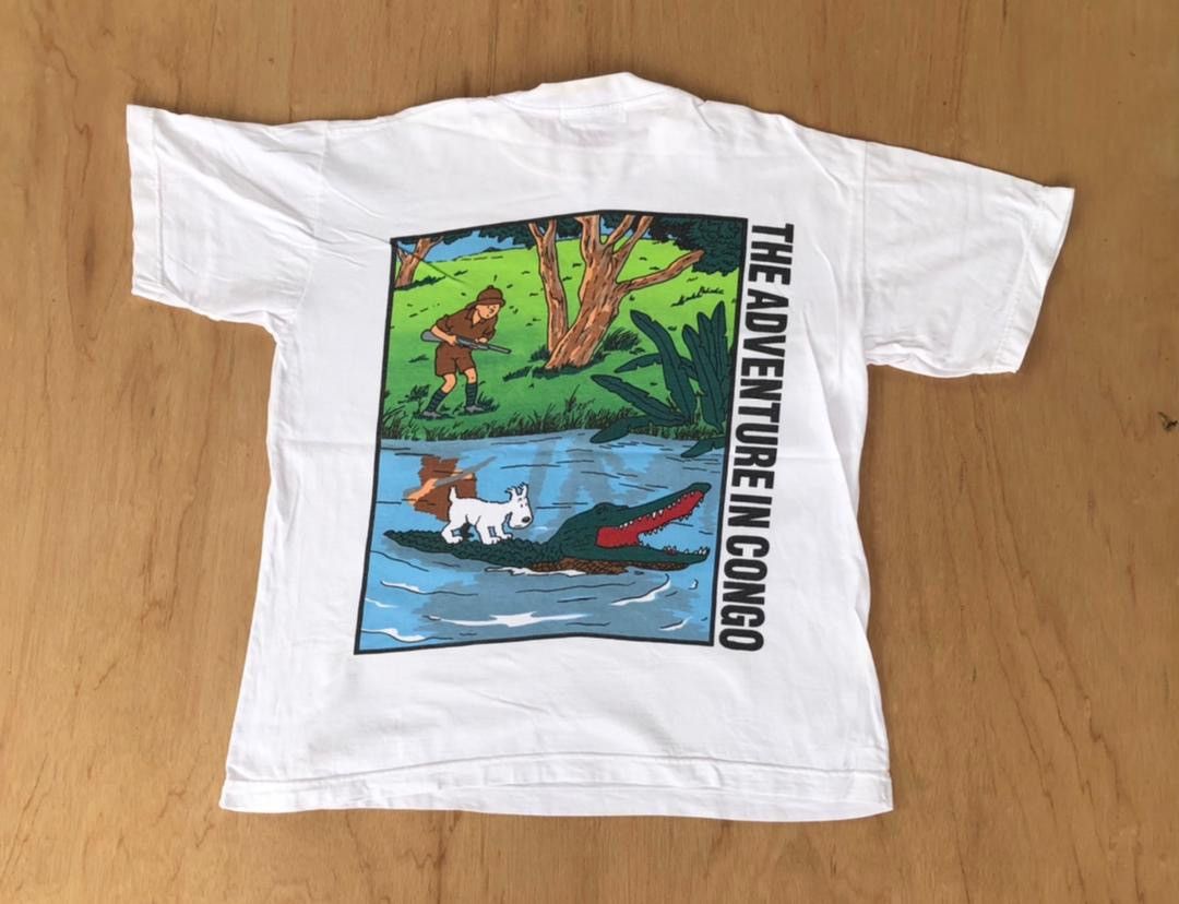 Vintage vintage tee shark attack B13 Size US L / EU 52-54 / 3 - 1 Thumbnail