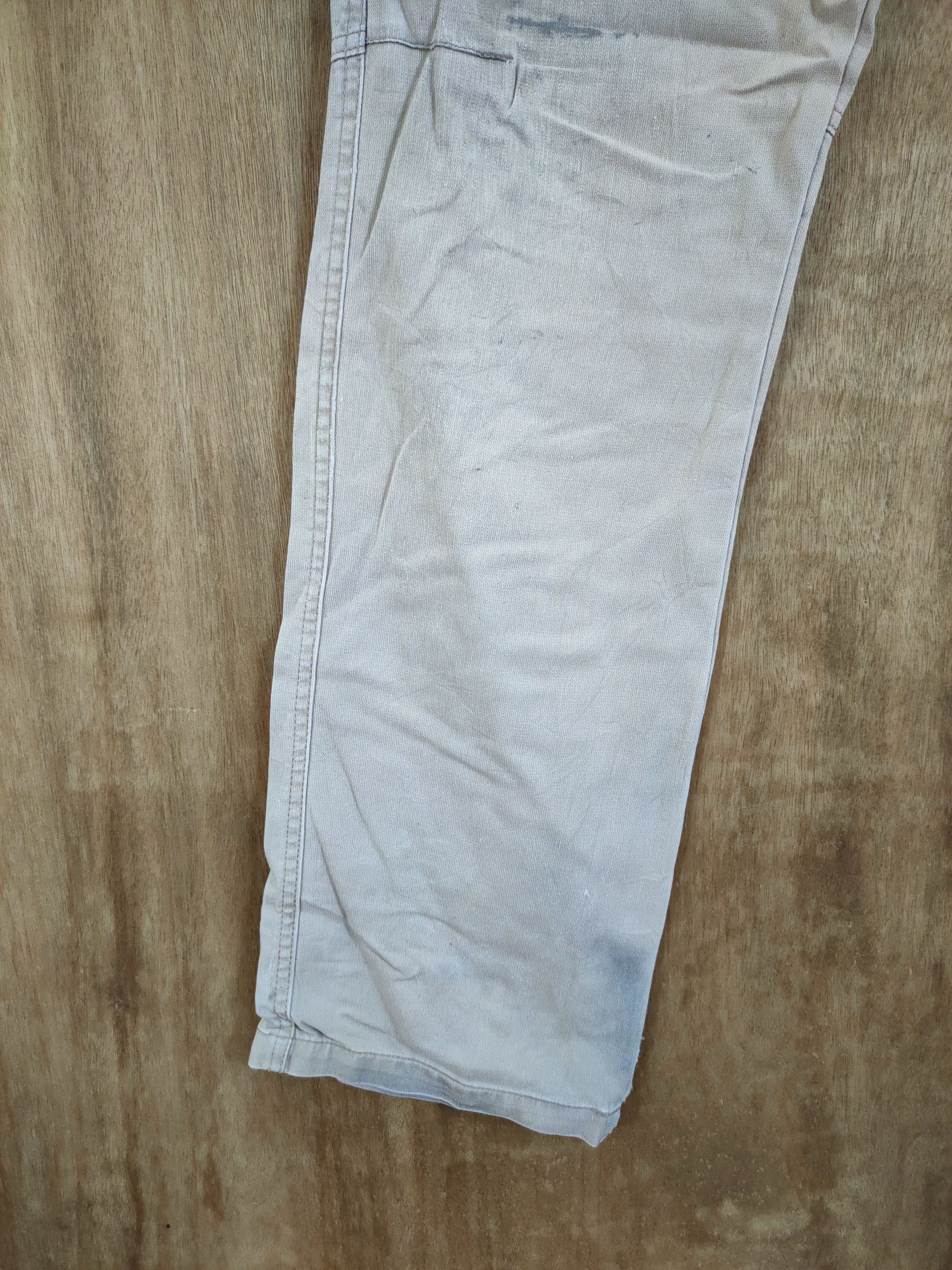 Japanese Brand DL Japan patchwork dirty thrashed worn cargo pants #46-719 Size US 29 - 3 Thumbnail