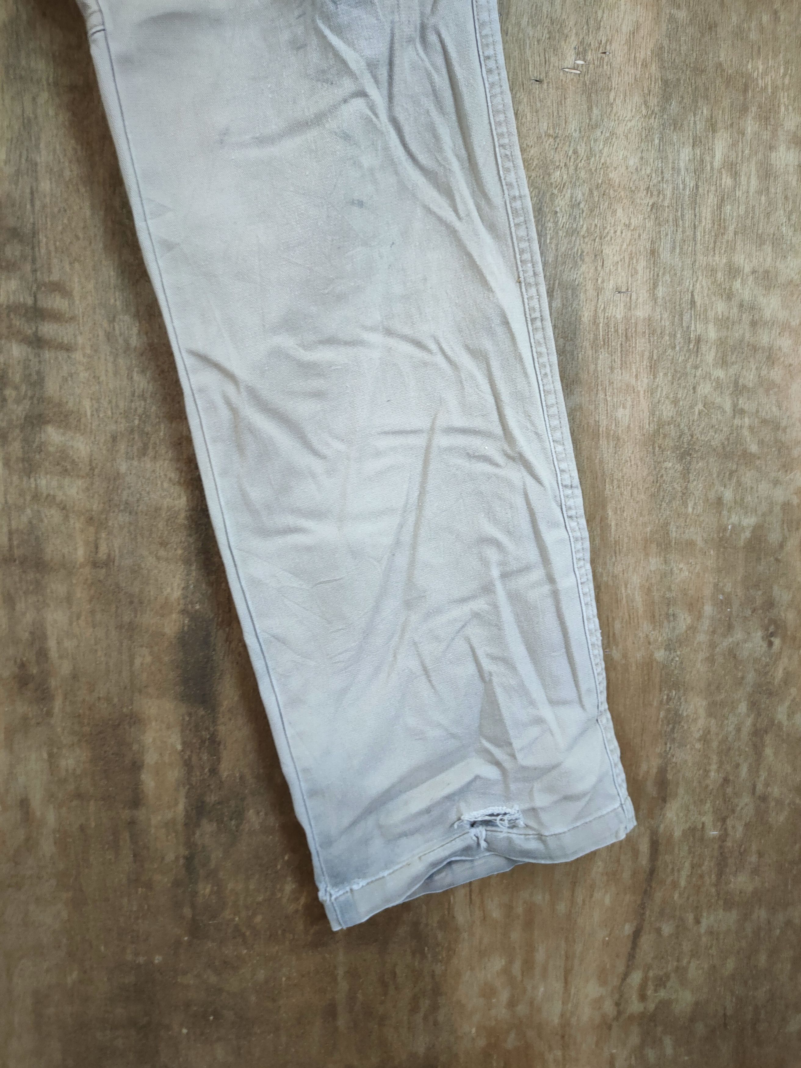 Japanese Brand DL Japan patchwork dirty thrashed worn cargo pants #46-719 Size US 29 - 2 Thumbnail