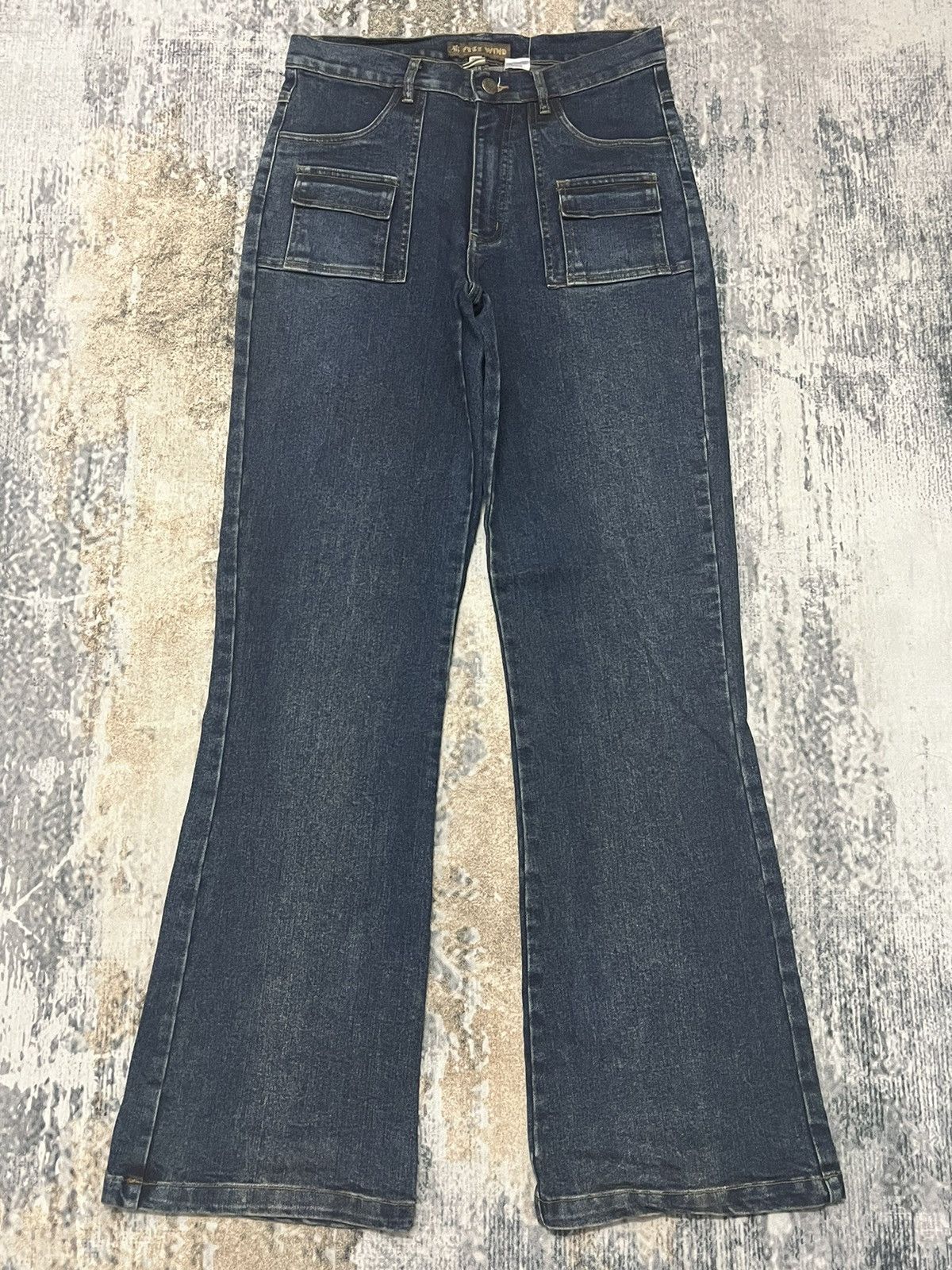 Japanese Brand × Vintage Vintage Wind Jeans Bush Pants Pocket Boot Cut Fleare Size US 30 / EU 46 - 1 Thumbnail