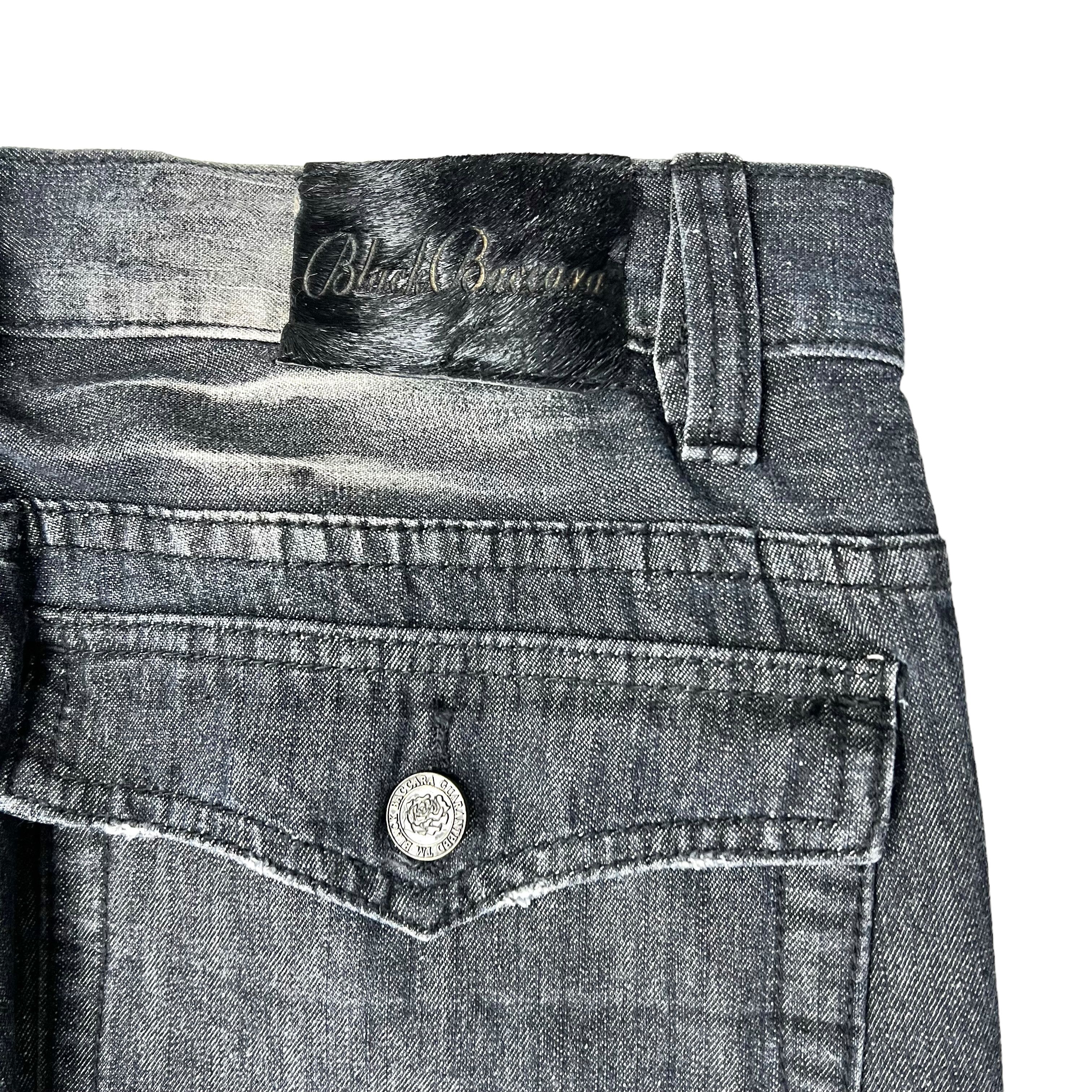 Japanese Brand × Seditionaries Black Baccara Gothic Punk Distressed Flared Ripped Denim Size US 32 / EU 48 - 9 Thumbnail
