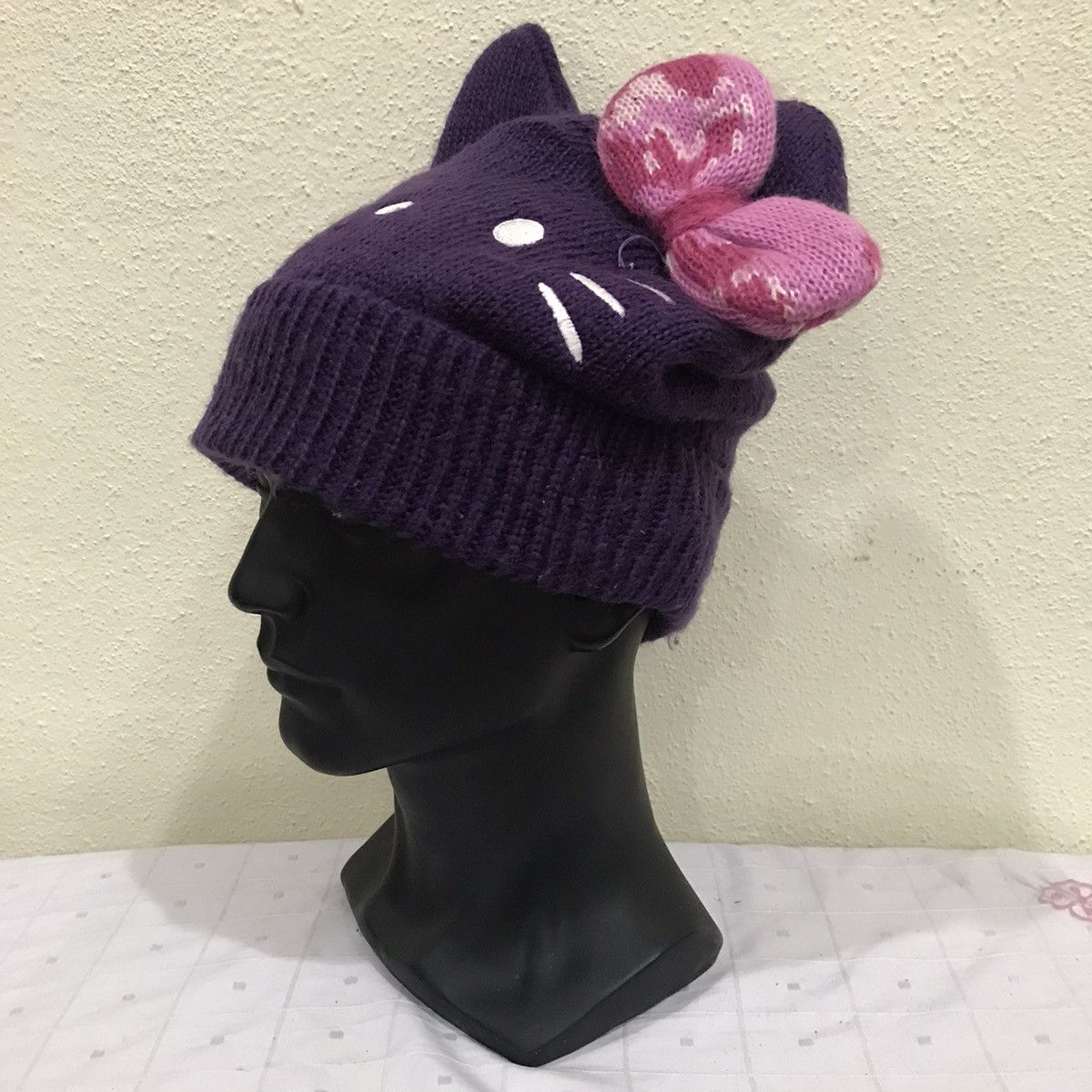 Cartoon Network Hello Kitty Bunny Horn Beanie Hat Size ONE SIZE - 4 Thumbnail