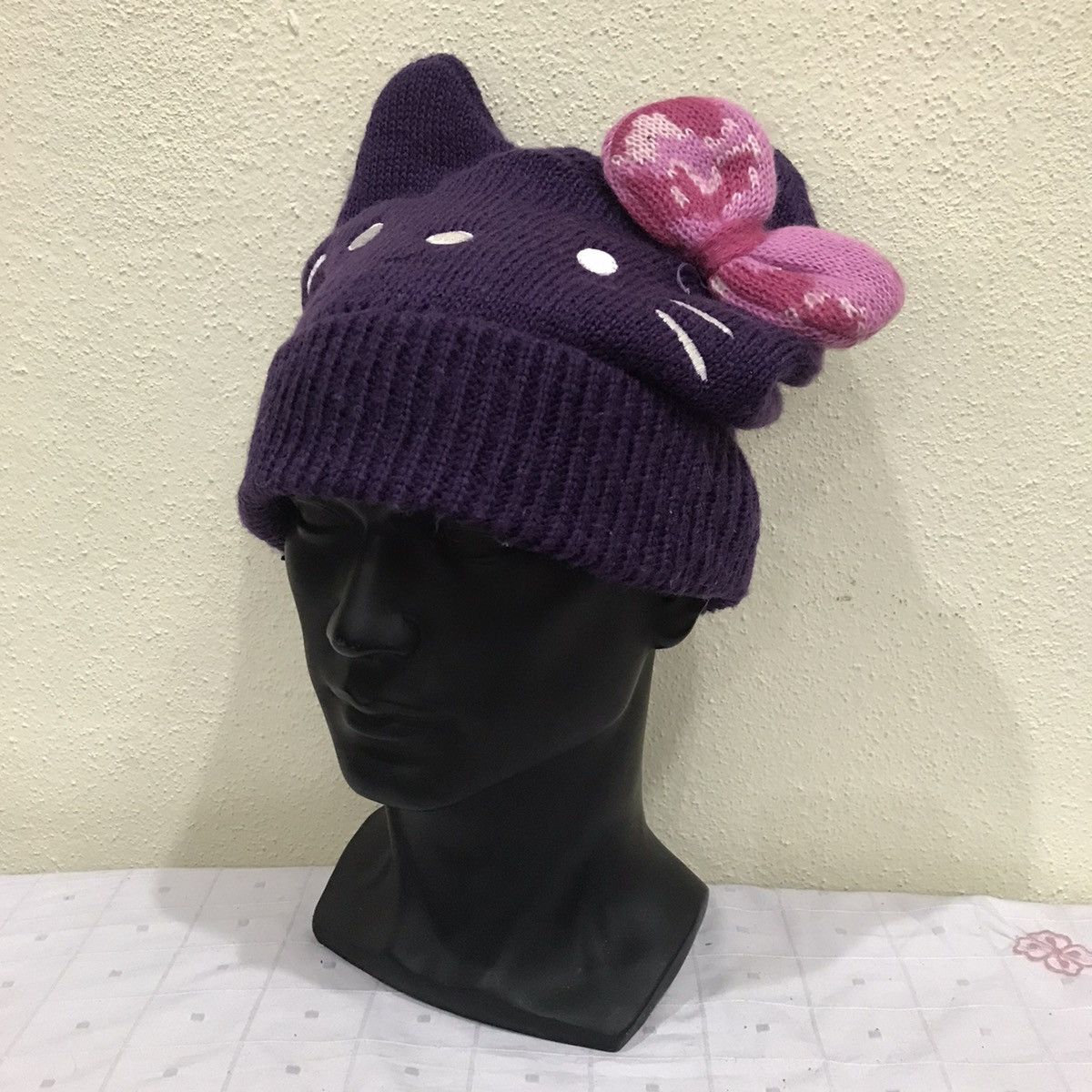 Cartoon Network Hello Kitty Bunny Horn Beanie Hat Size ONE SIZE - 3 Thumbnail