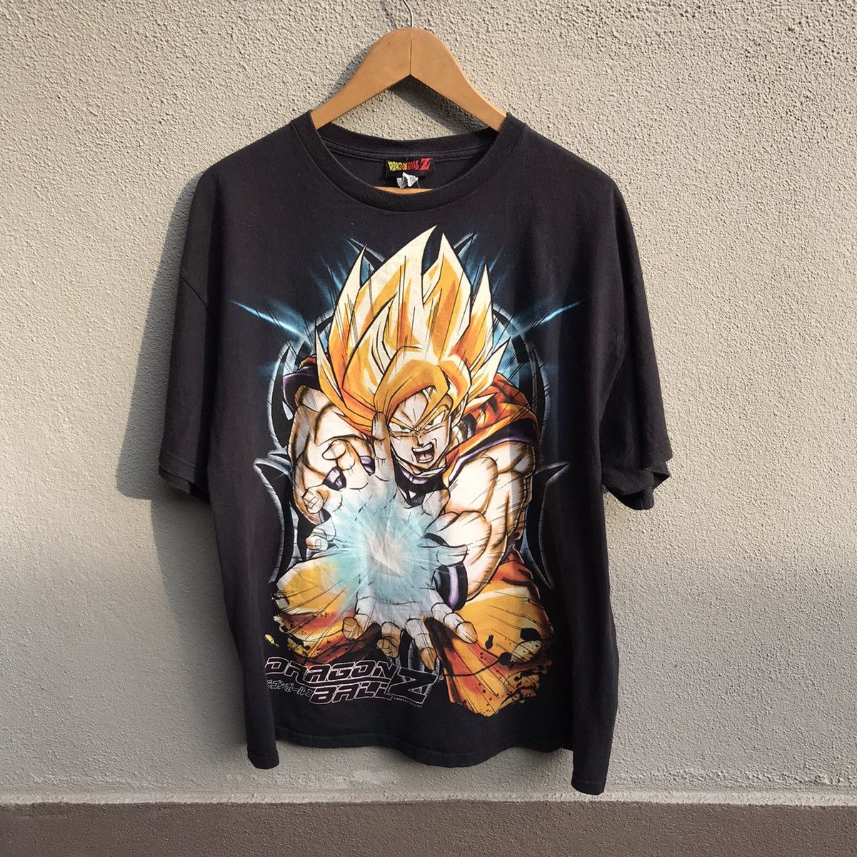 image of Anima x Vintage Dragonball Z Anime Tee Graphic in Black, Men's (Size XL)