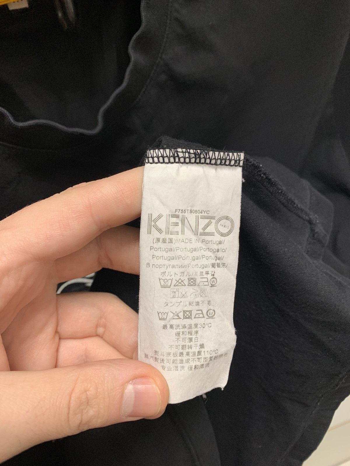 Kenzo Kenzo big logo black t-shirt M size Size US M / EU 48-50 / 2 - 2 Thumbnail