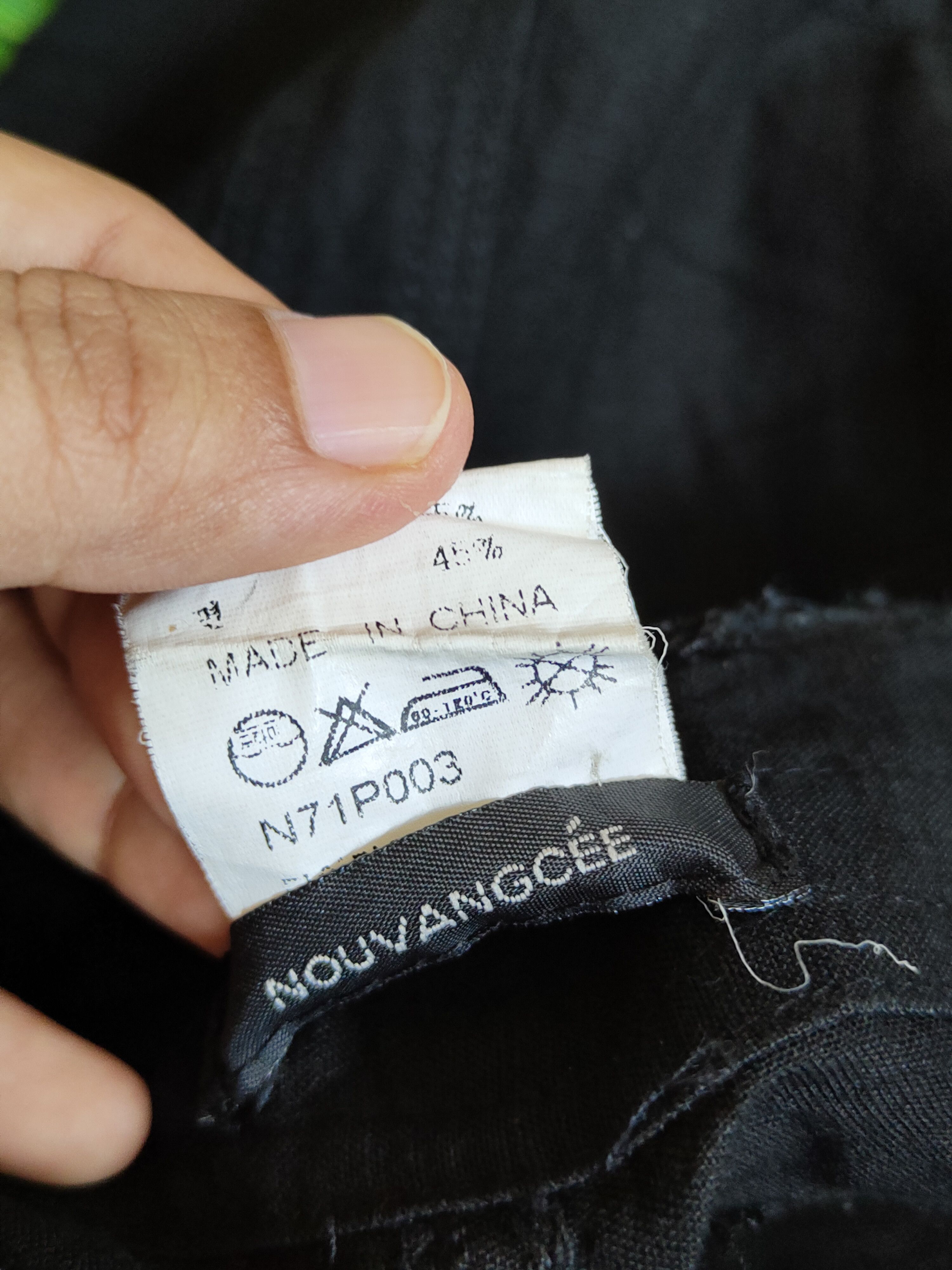 Japanese Brand Nouvangcée Black Multipocket Thin Cargo Pants #S789 Size 29" - 13 Thumbnail