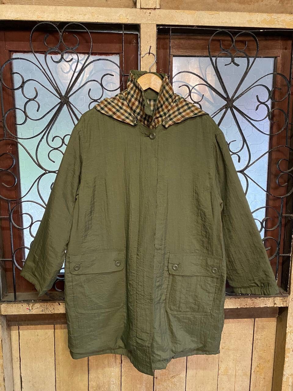 Japanese Brand Vintage Parka Nylon Army Style Size US L / EU 52-54 / 3 - 3 Thumbnail