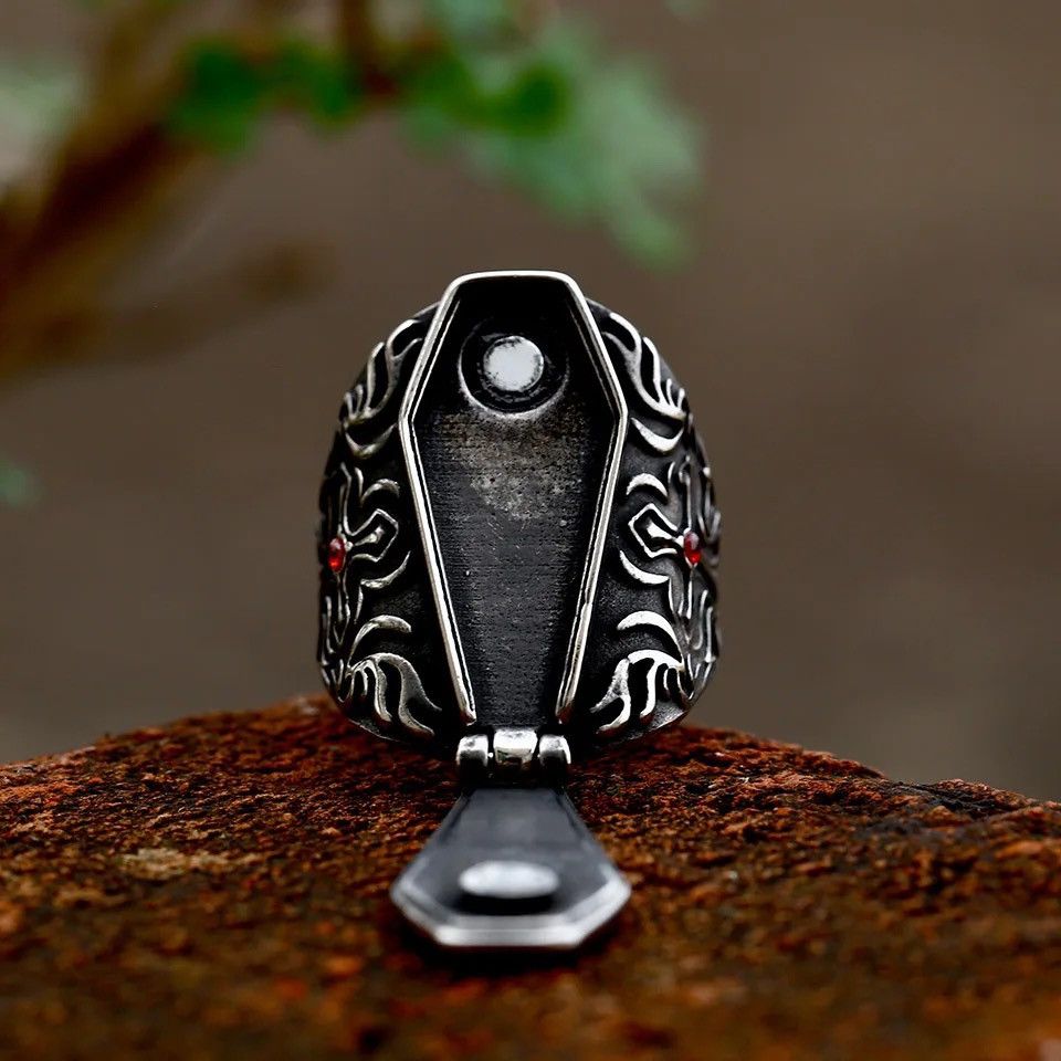 Jewelry Vampire Coffin Ring Size ONE SIZE - 4 Thumbnail