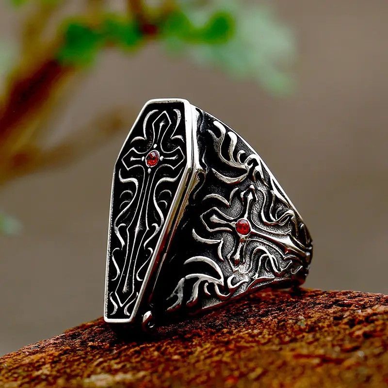 Jewelry Vampire Coffin Ring Size ONE SIZE - 5 Thumbnail