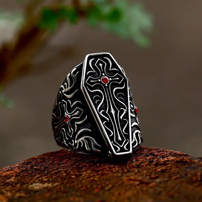 Jewelry Vampire Coffin Ring Size ONE SIZE - 3 Thumbnail