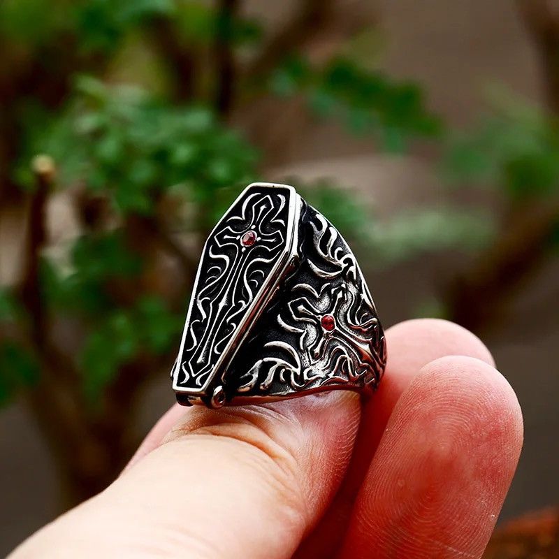 Jewelry Vampire Coffin Ring Size ONE SIZE - 1 Thumbnail