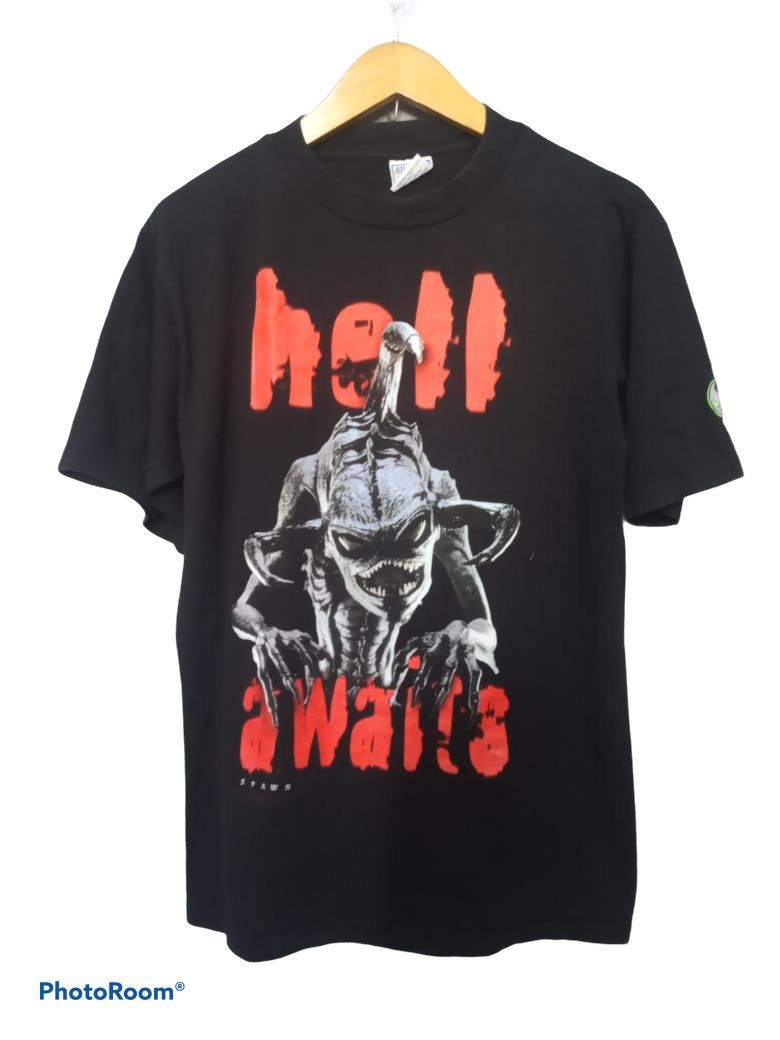 Anime Vintage 90s SPAWN VIOLATOR "Hell A Waits" Promo T Shirt Size US L / EU 52-54 / 3 - 1 Thumbnail
