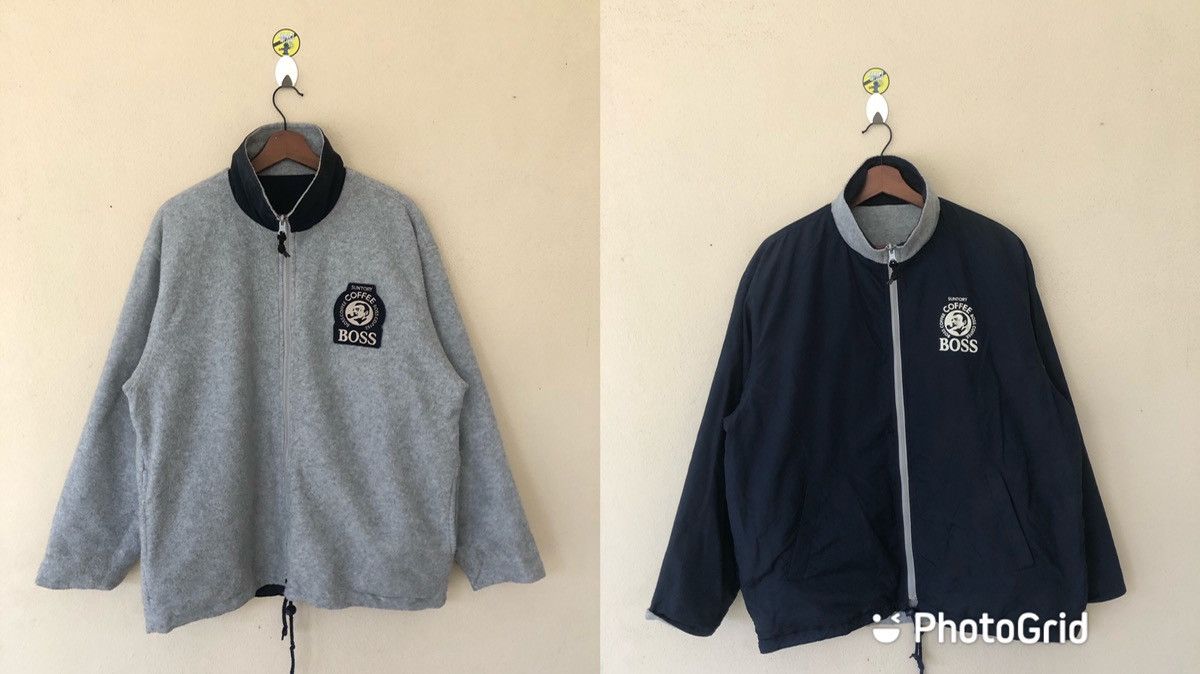 Japanese Brand Vintage Suntory Boss Coffee Reversible Jacket Size US L / EU 52-54 / 3 - 1 Thumbnail