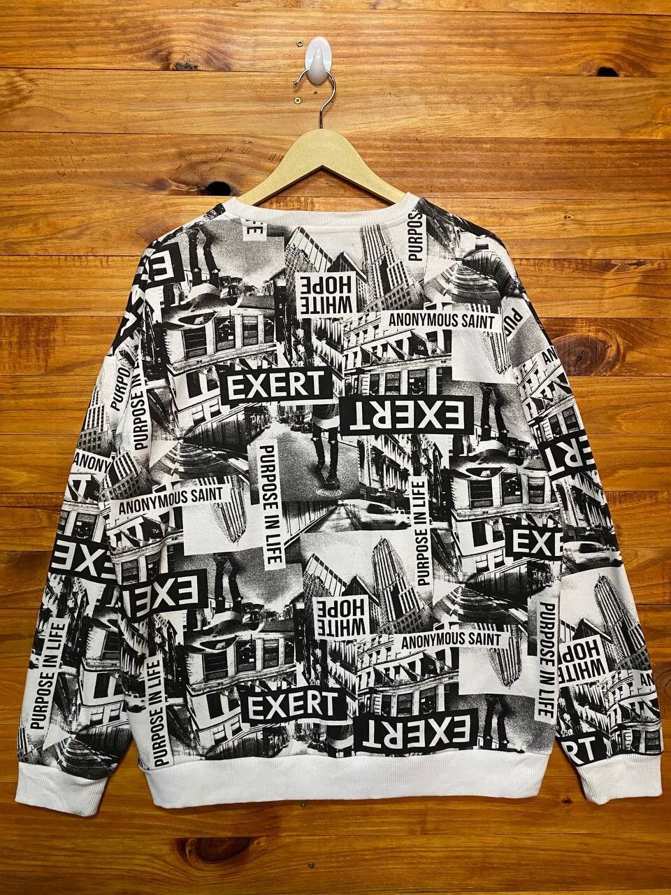 Japanese Brand DEFECTIVE STRUCT FULLPRINT SWEATSHIRT Size US L / EU 52-54 / 3 - 4 Thumbnail