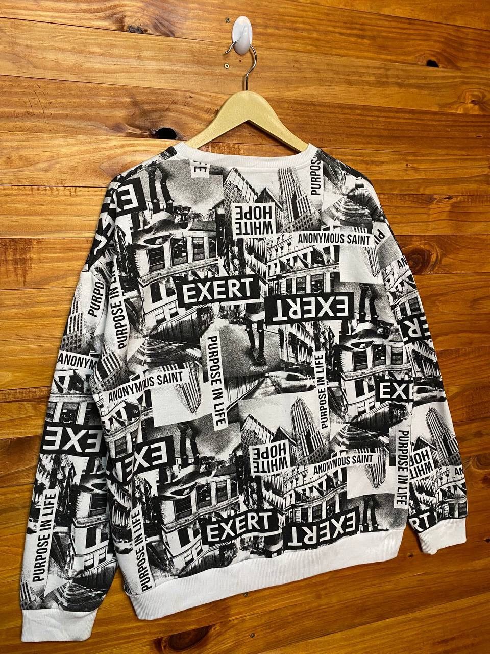Japanese Brand DEFECTIVE STRUCT FULLPRINT SWEATSHIRT Size US L / EU 52-54 / 3 - 5 Thumbnail