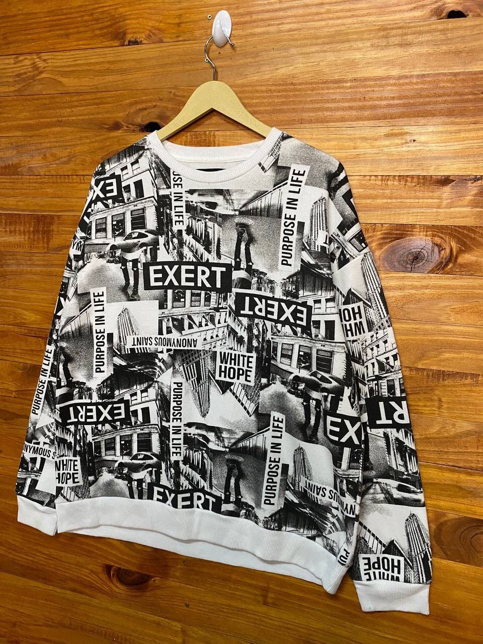 Japanese Brand DEFECTIVE STRUCT FULLPRINT SWEATSHIRT Size US L / EU 52-54 / 3 - 3 Thumbnail