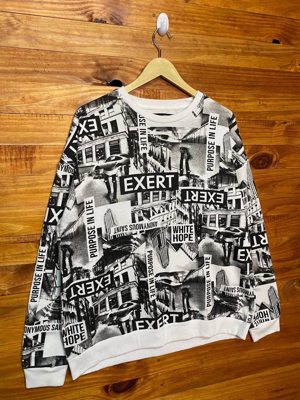 Japanese Brand DEFECTIVE STRUCT FULLPRINT SWEATSHIRT Size US L / EU 52-54 / 3 - 2 Thumbnail