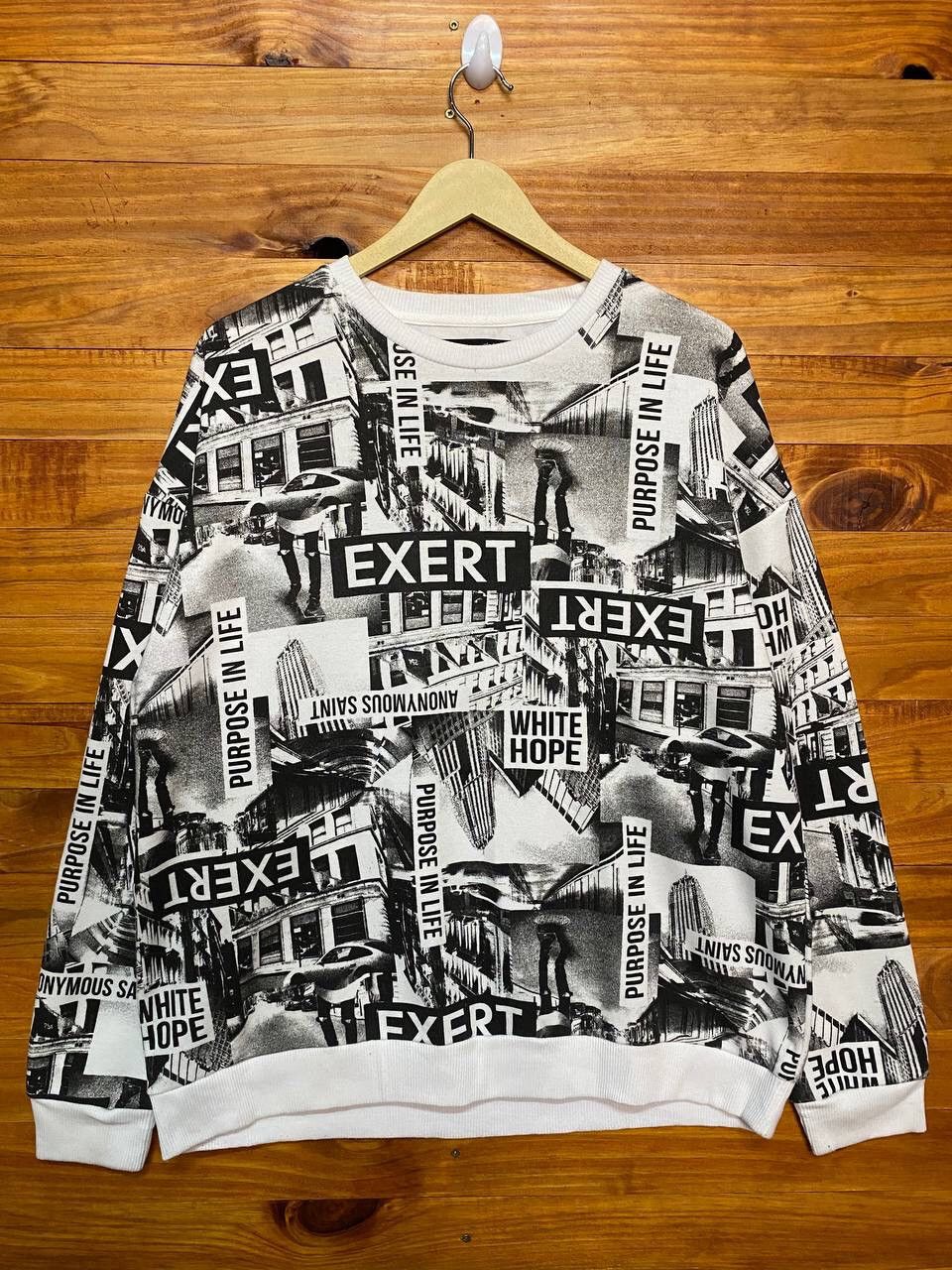 Japanese Brand DEFECTIVE STRUCT FULLPRINT SWEATSHIRT Size US L / EU 52-54 / 3 - 1 Thumbnail