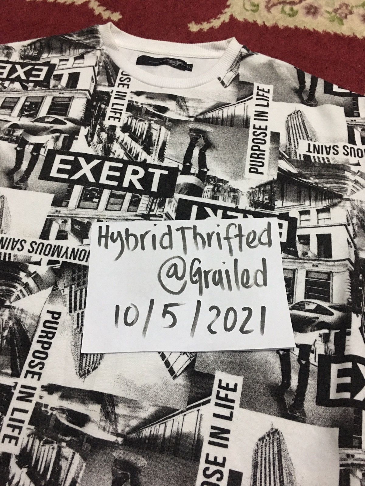 Japanese Brand DEFECTIVE STRUCT FULLPRINT SWEATSHIRT Size US L / EU 52-54 / 3 - 12 Thumbnail