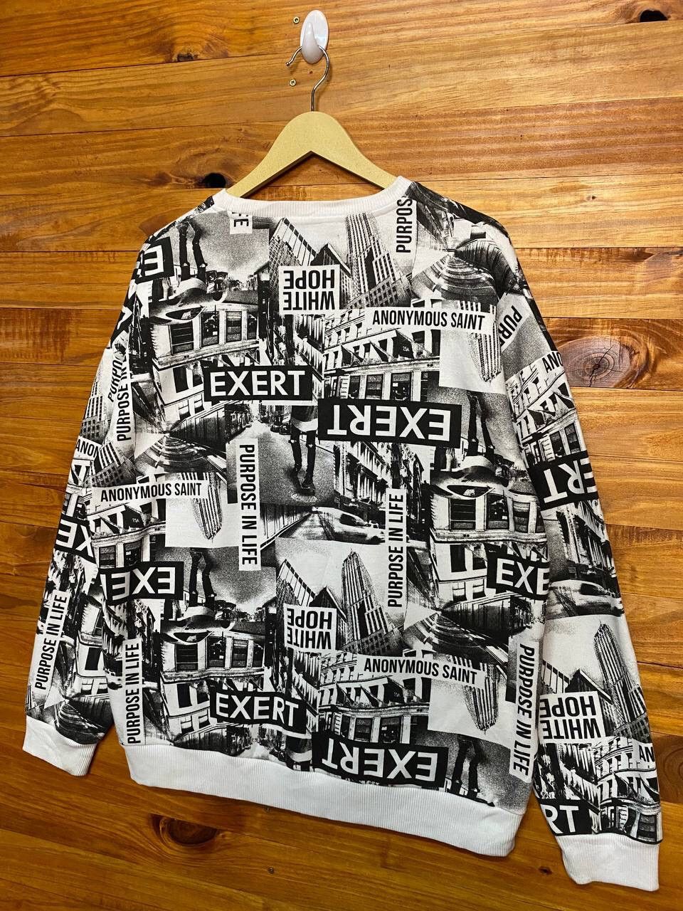 Japanese Brand DEFECTIVE STRUCT FULLPRINT SWEATSHIRT Size US L / EU 52-54 / 3 - 6 Thumbnail