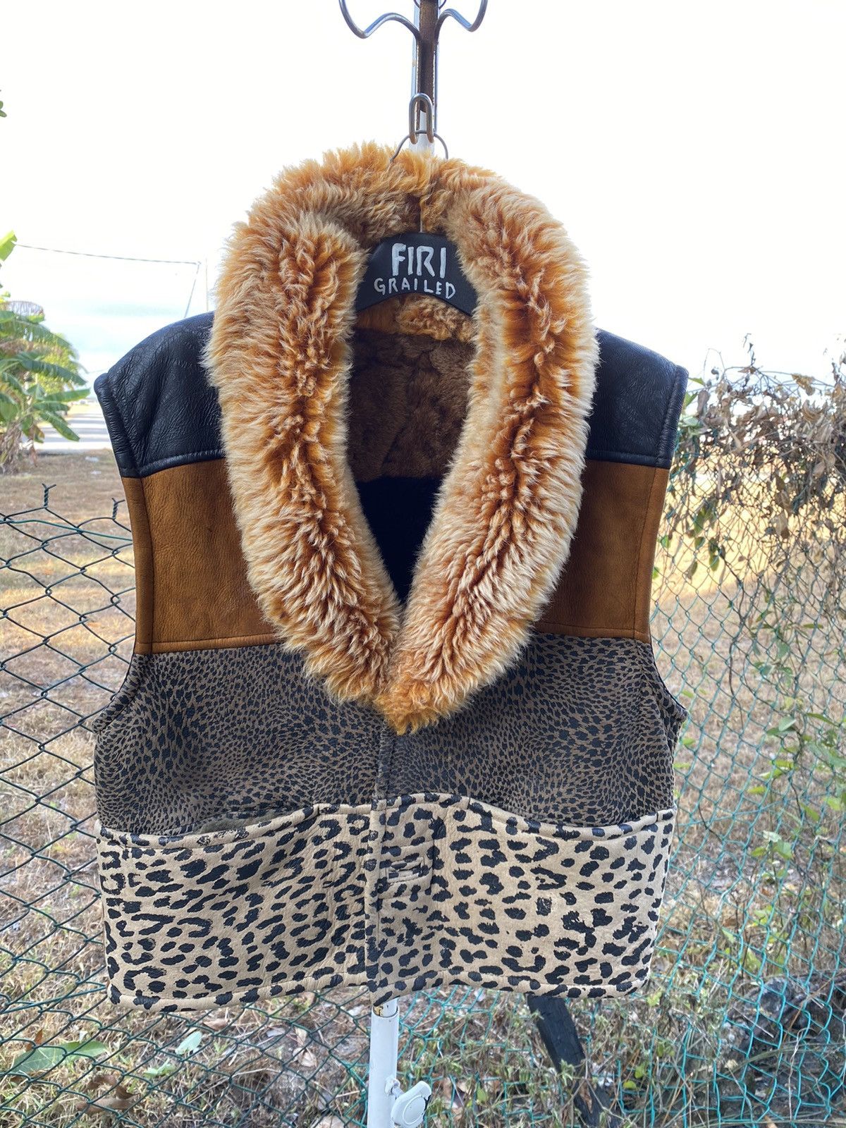 Vintage 90s MEO Suede Leather Faux Fur Boho Hippie Vest M Size US M / EU 48-50 / 2 - 1 Thumbnail